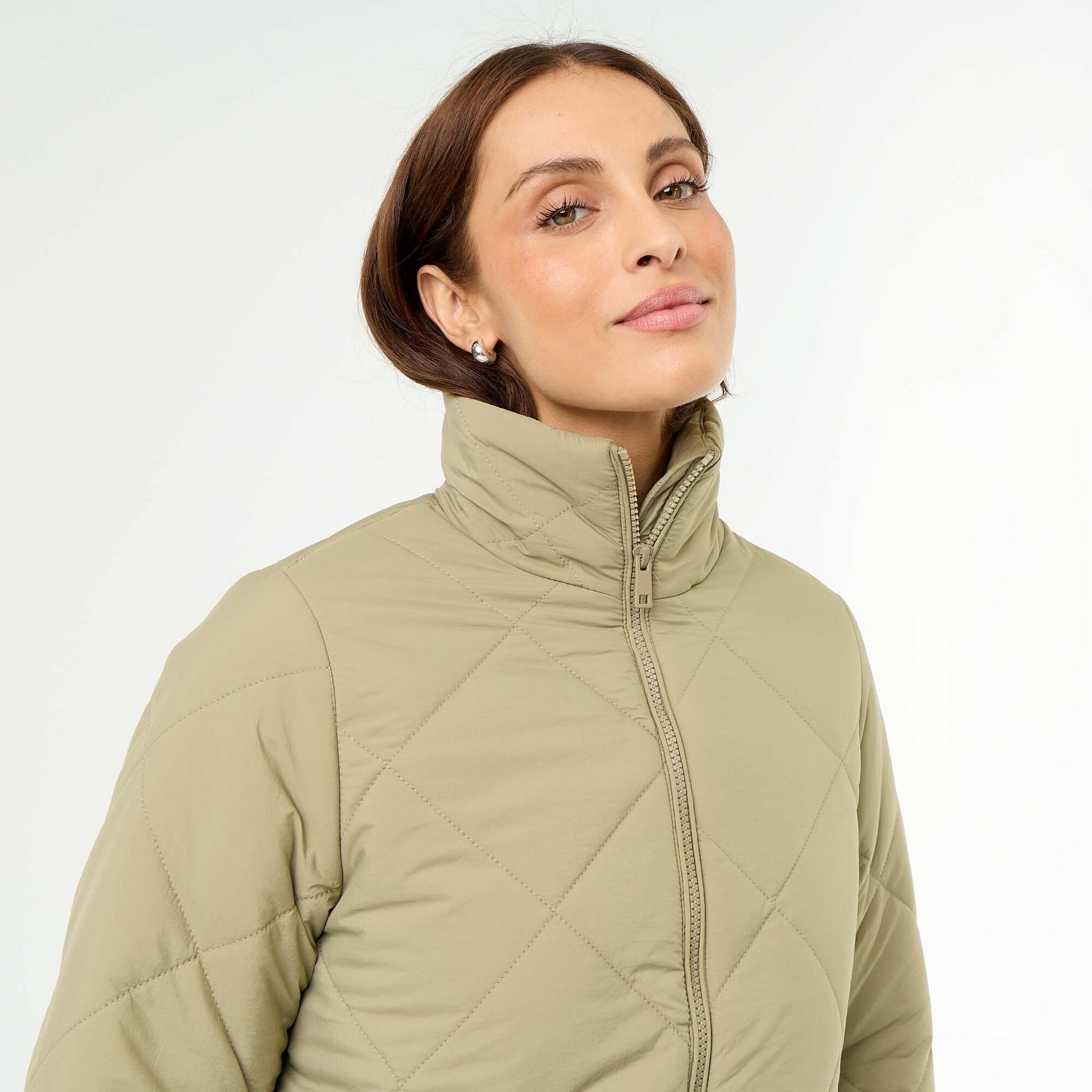 Quilted Water-Repellent Jacket GREEN