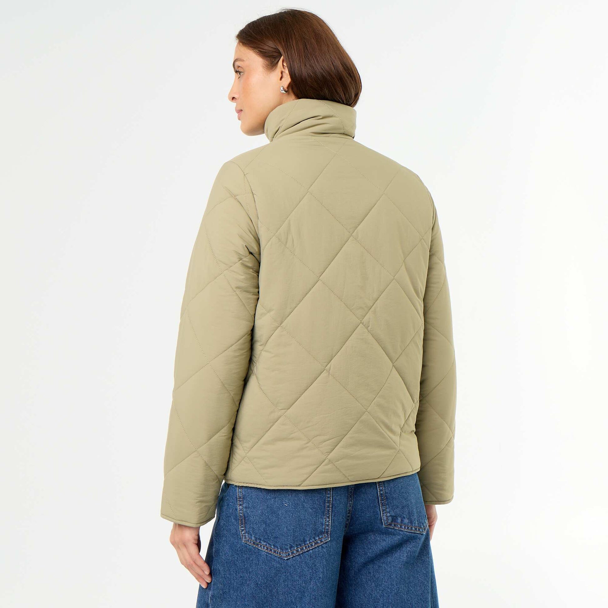 Quilted Water-Repellent Jacket GREEN