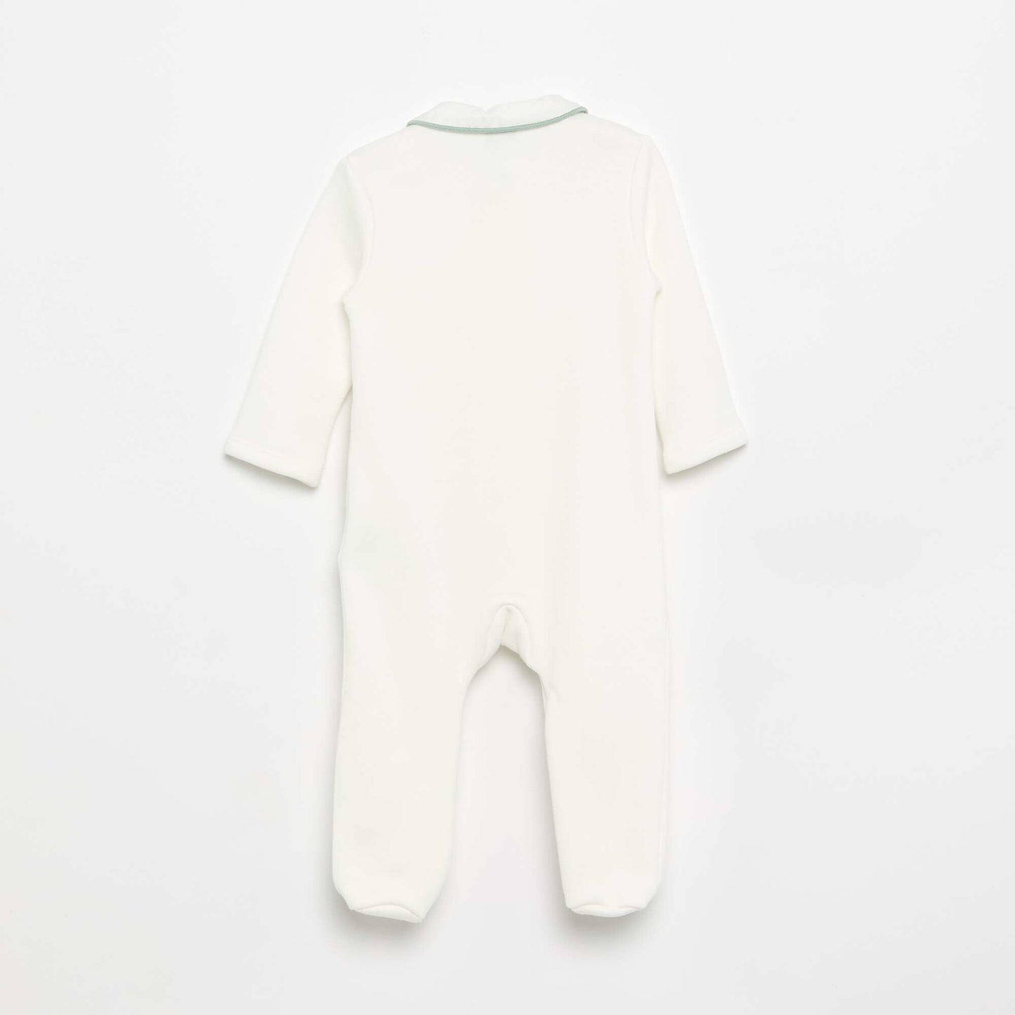 Sleepsuit with Collar WHITE