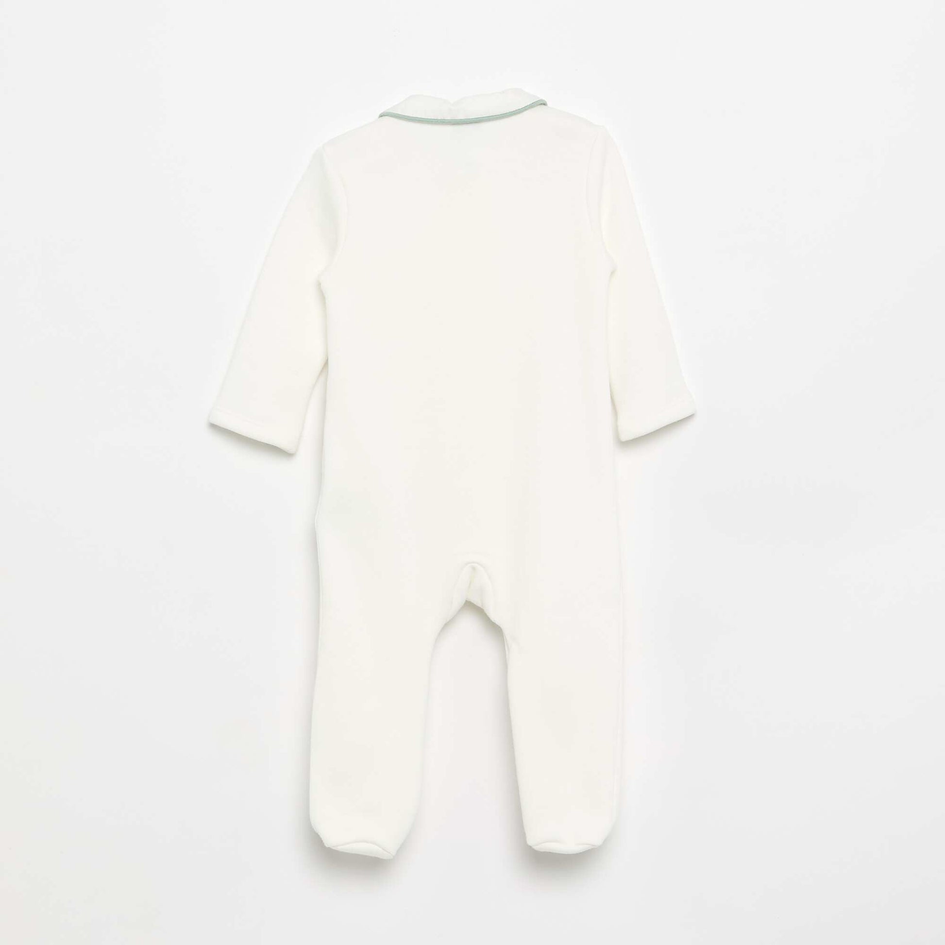 Sleepsuit with Collar WHITE