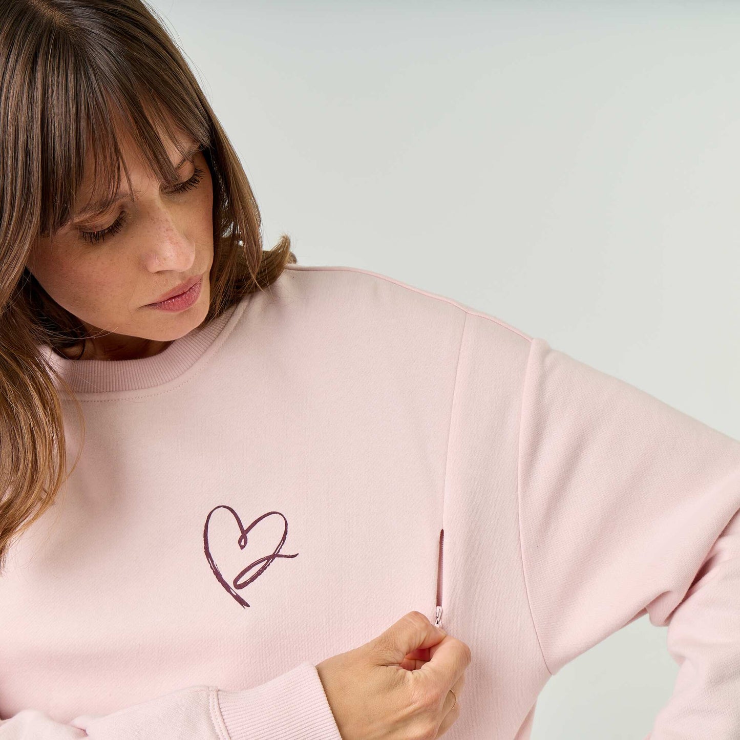 Printed Nursing Sweatshirt PINK