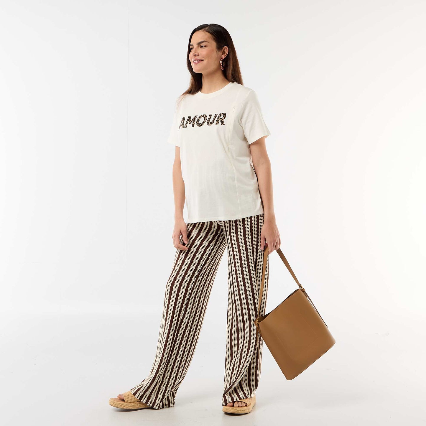 Printed Nursing T-shirt WHITE
