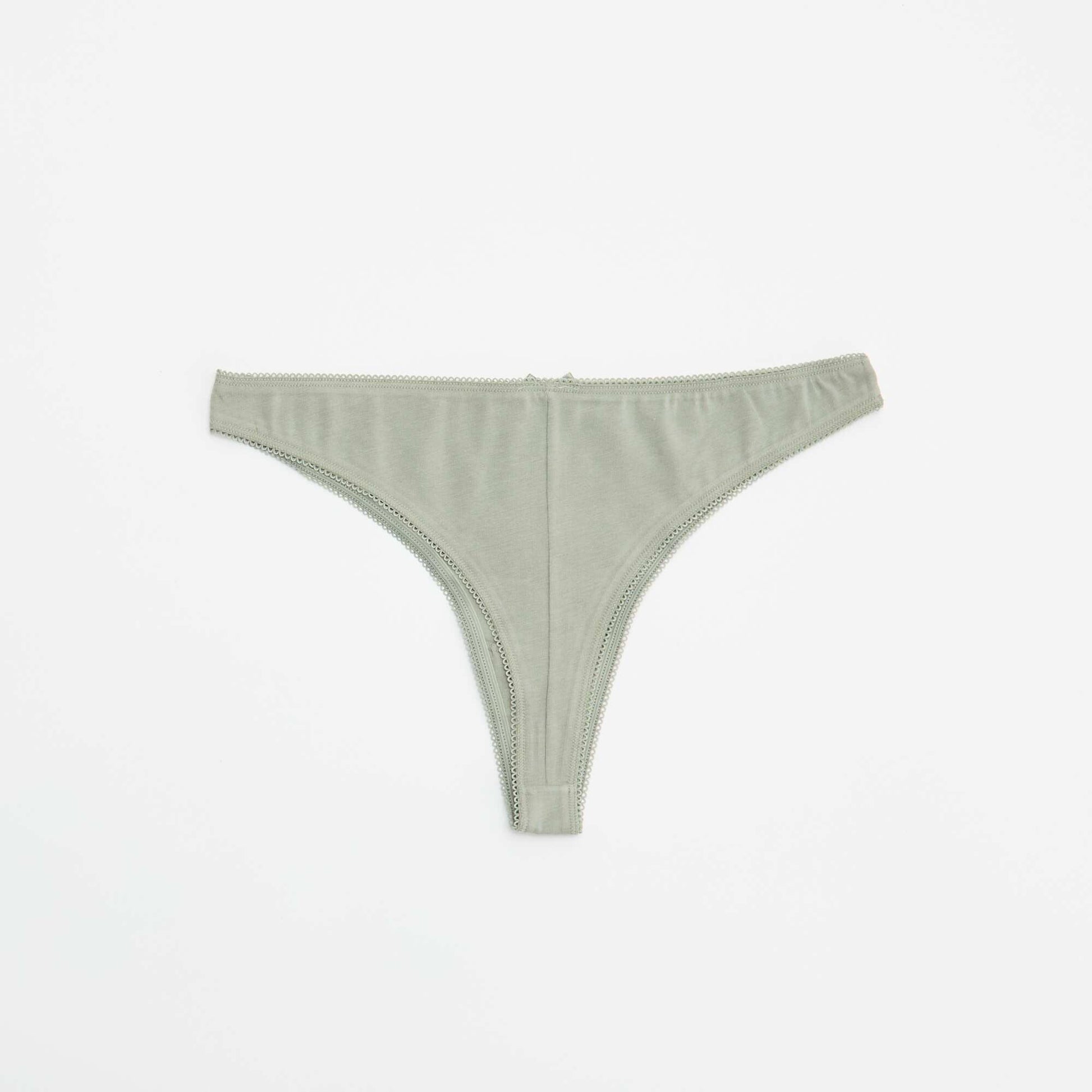 Pack of 5 Cotton Thongs BLUE