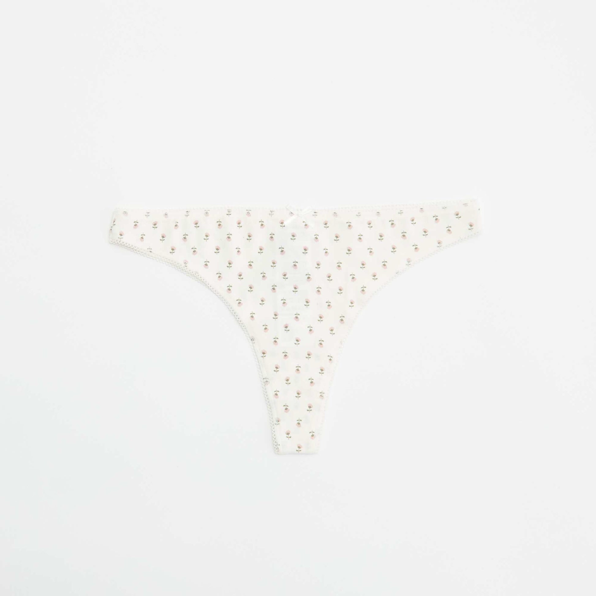 Pack of 5 Cotton Thongs BLUE