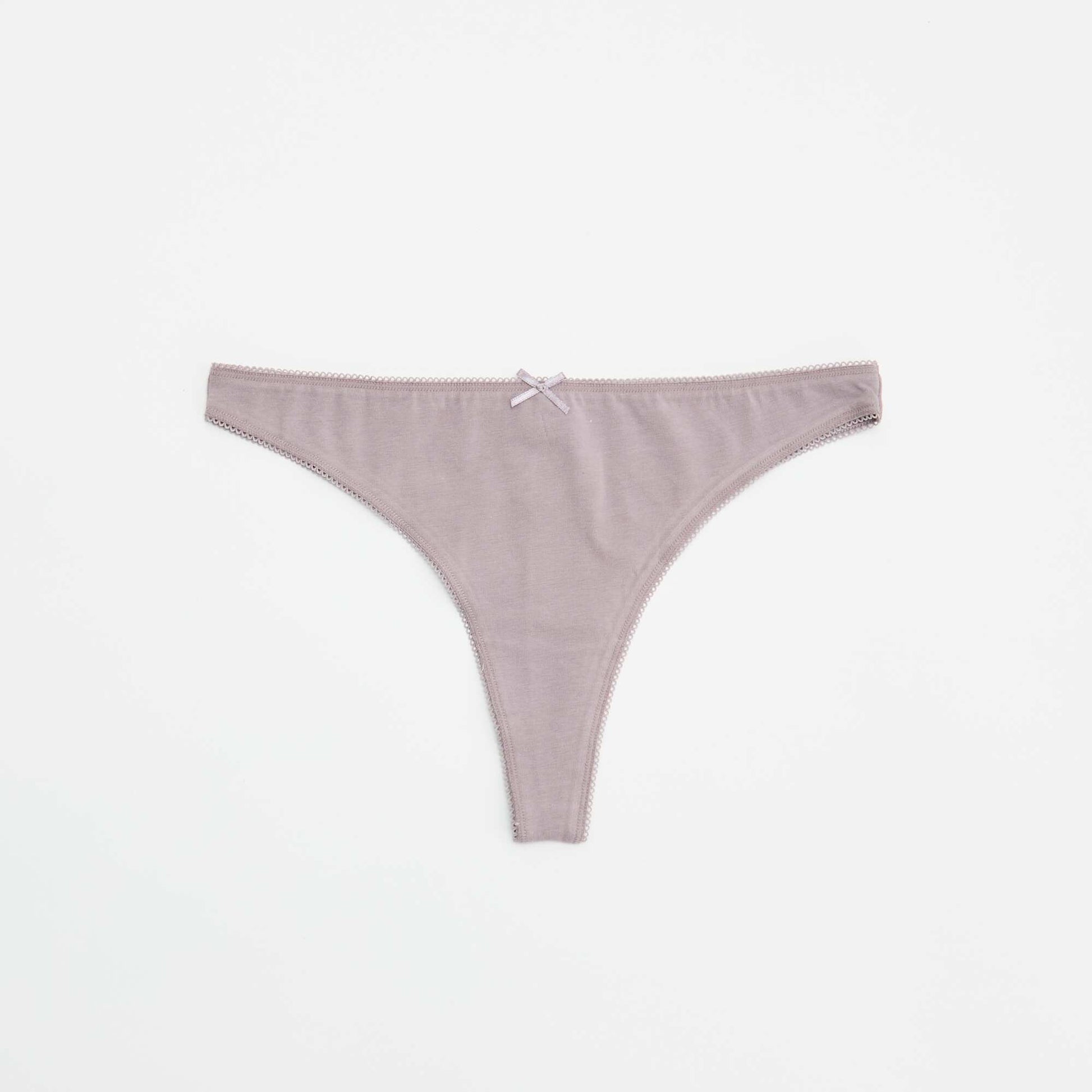 Pack of 5 Cotton Thongs BLUE