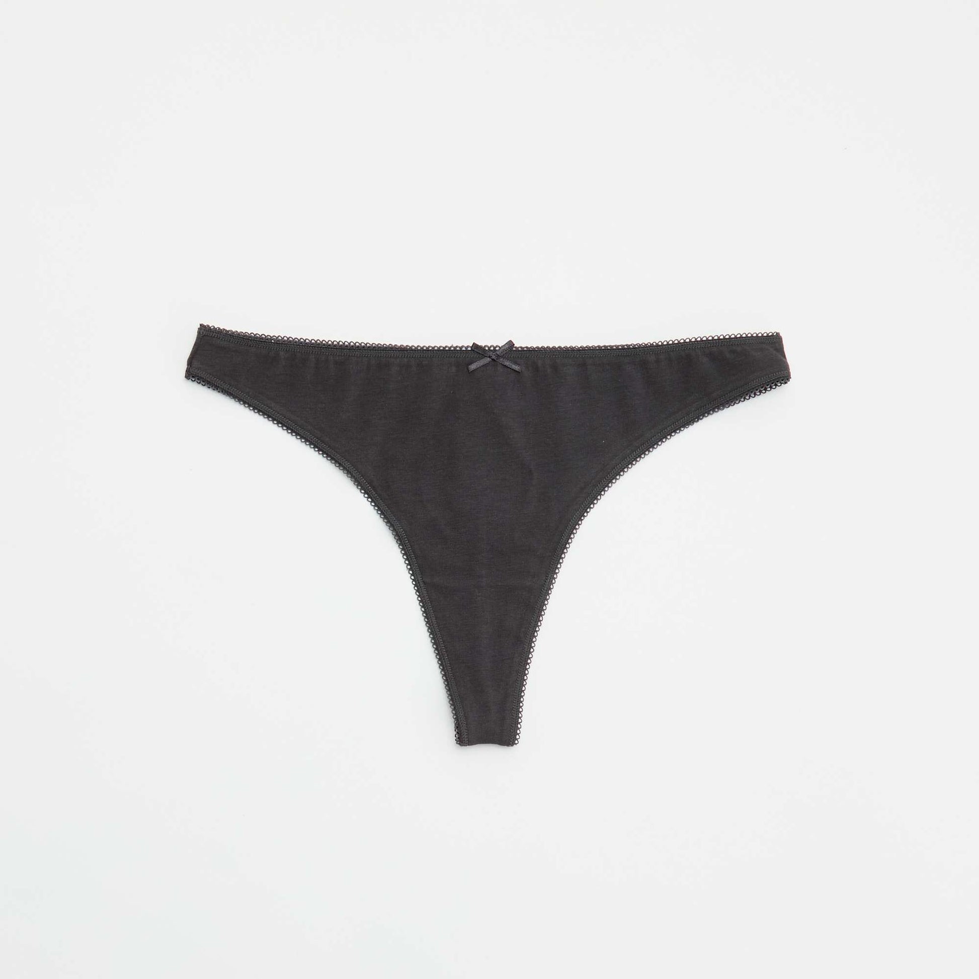 Pack of 5 Cotton Thongs BEIGE