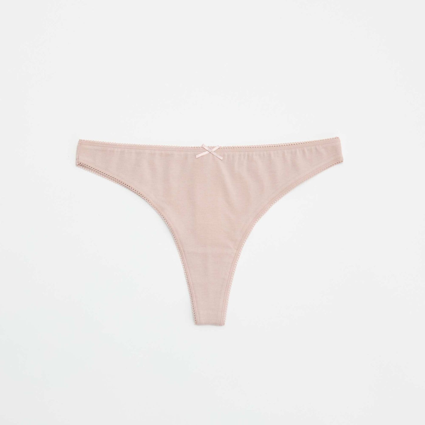 Pack of 5 Cotton Thongs BEIGE