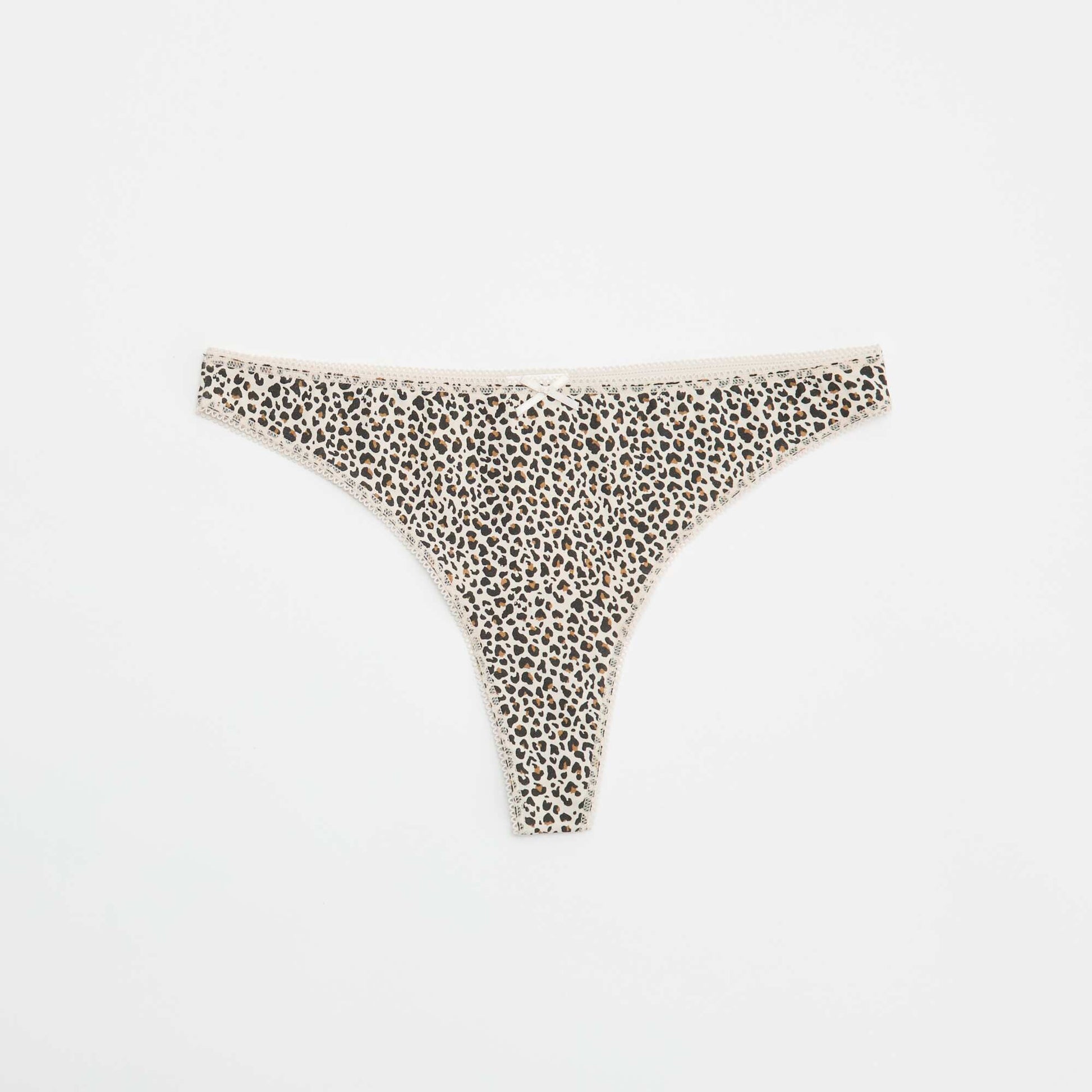 Pack of 5 Cotton Thongs BEIGE