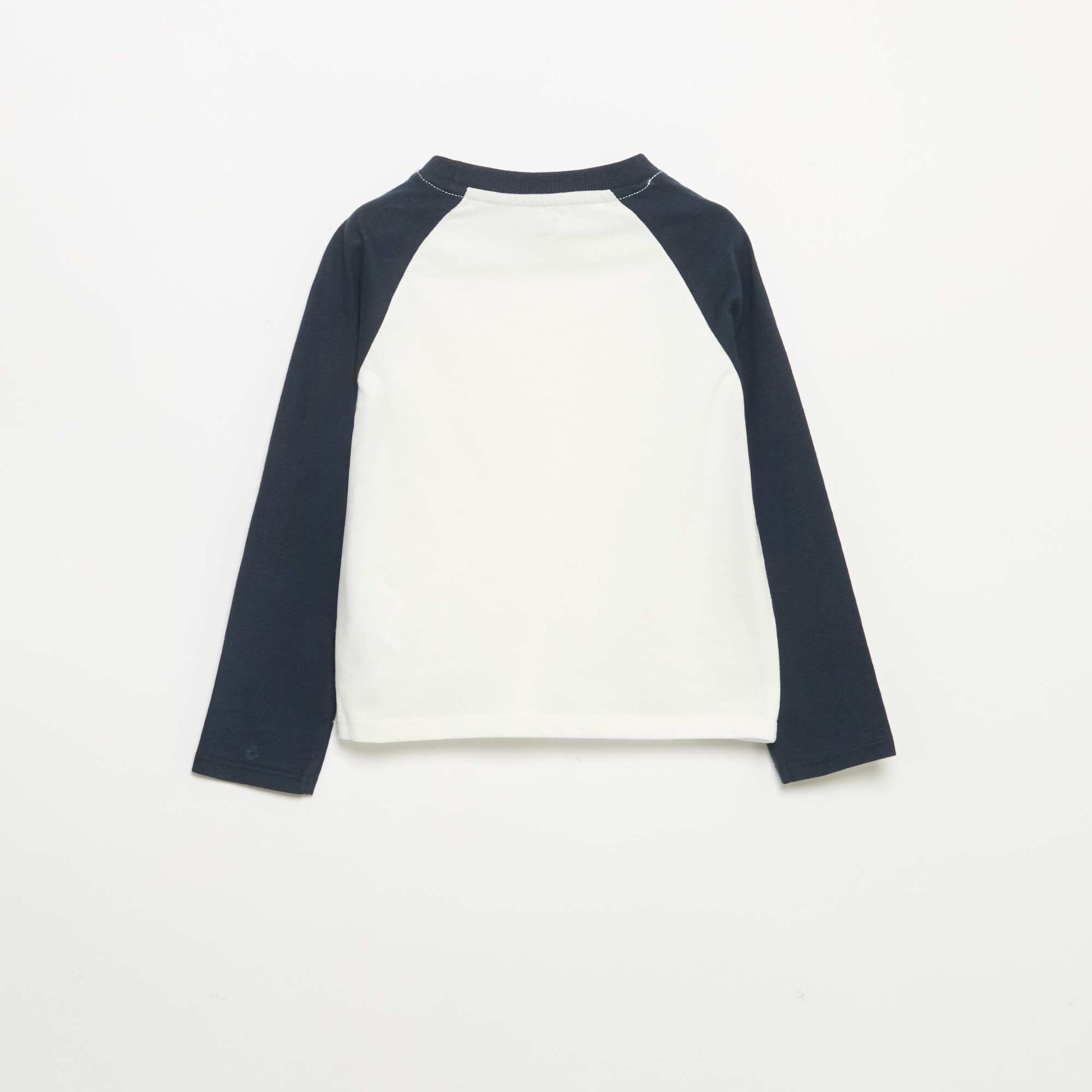 Long-sleeved raglan T-shirt BLUE