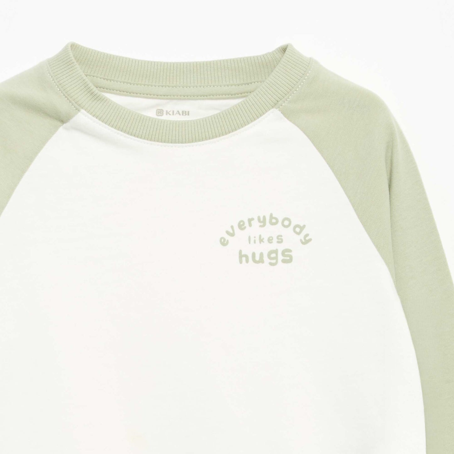 Long-sleeved raglan T-shirt WHITE