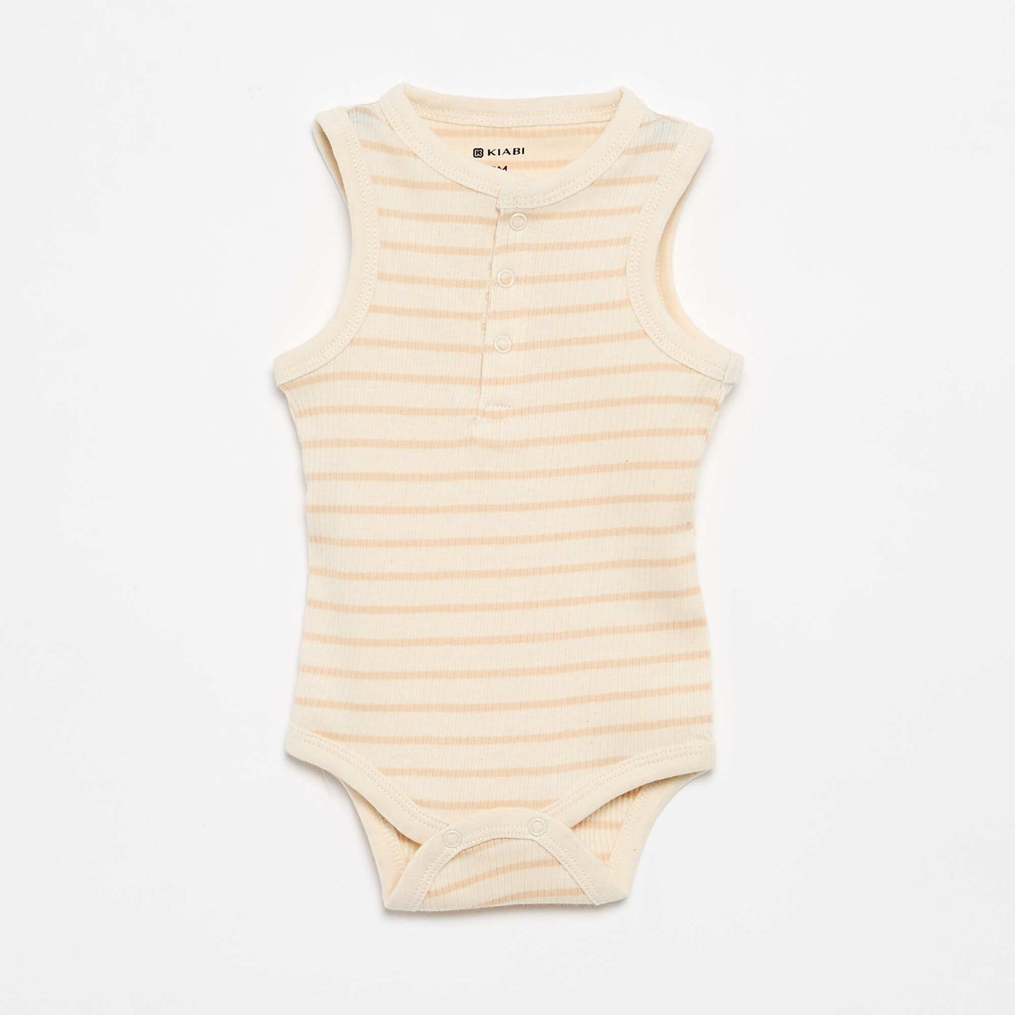 3-pack sleeveless bodysuits BEIGE