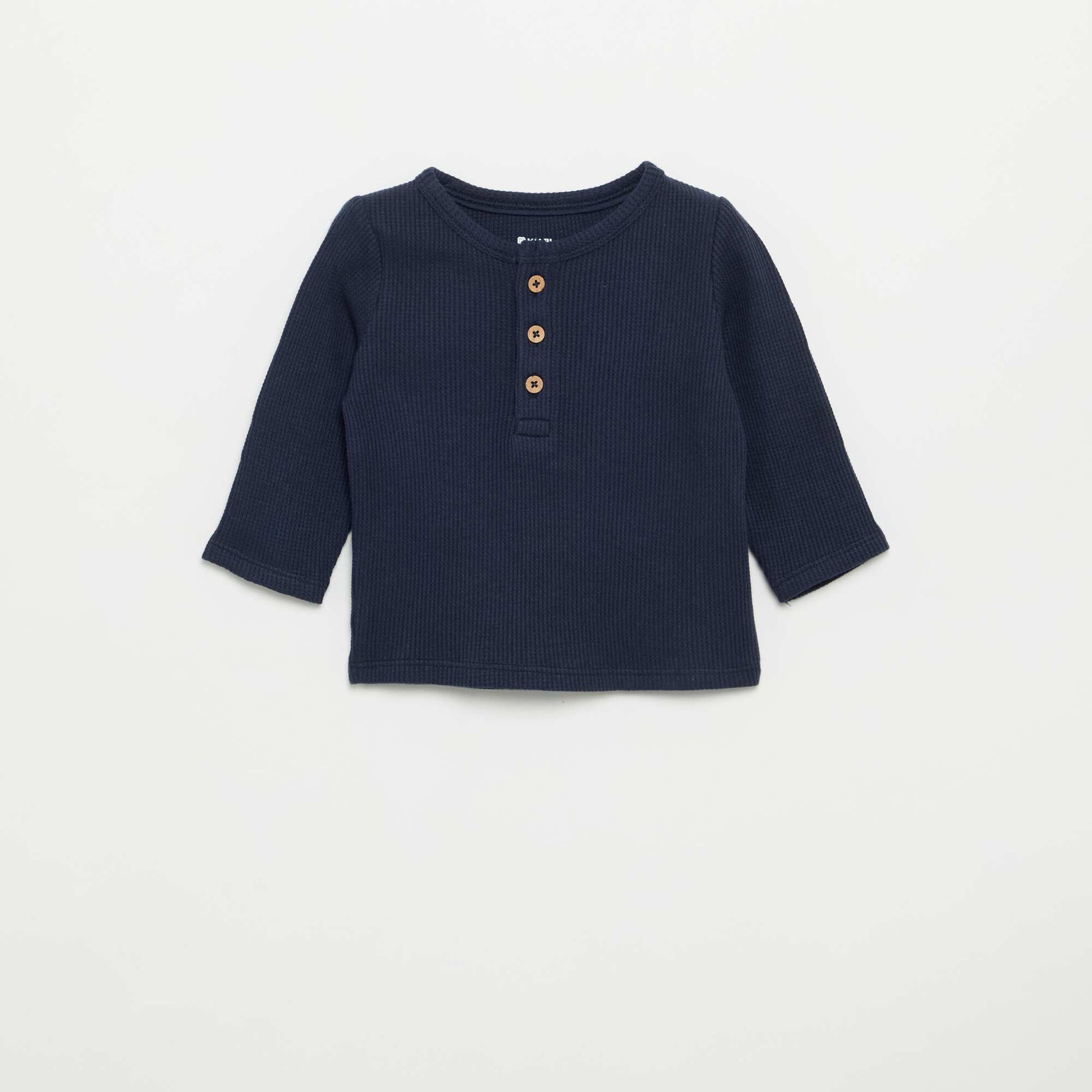Henley T-shirt BLUE
