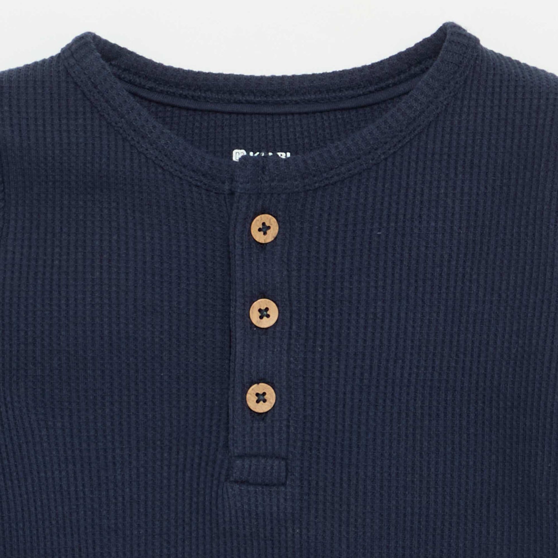Henley T-shirt BLUE