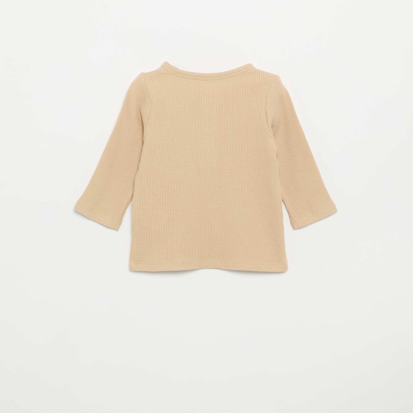 Henley T-shirt BEIGE