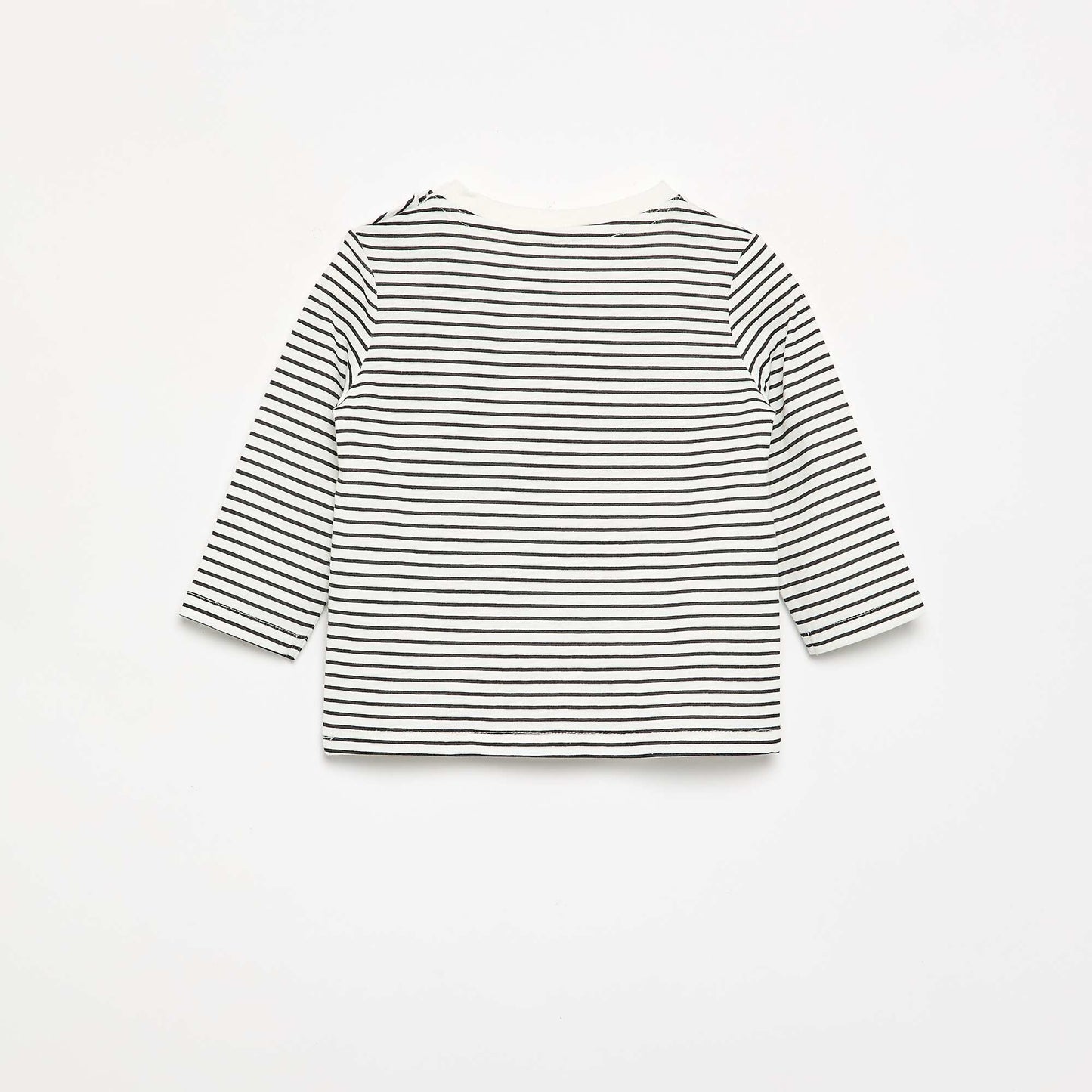Striped Long-Sleeve Jersey T-Shirt GREY