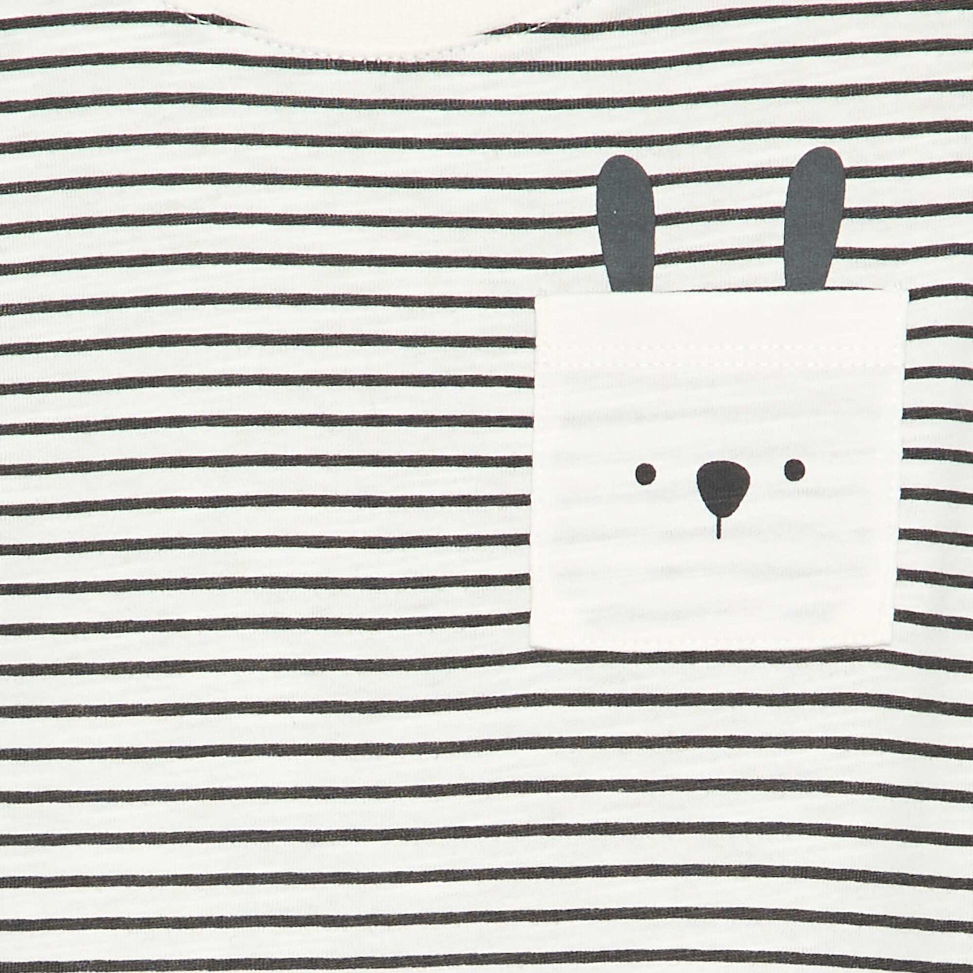 Striped Long-Sleeve Jersey T-Shirt GREY
