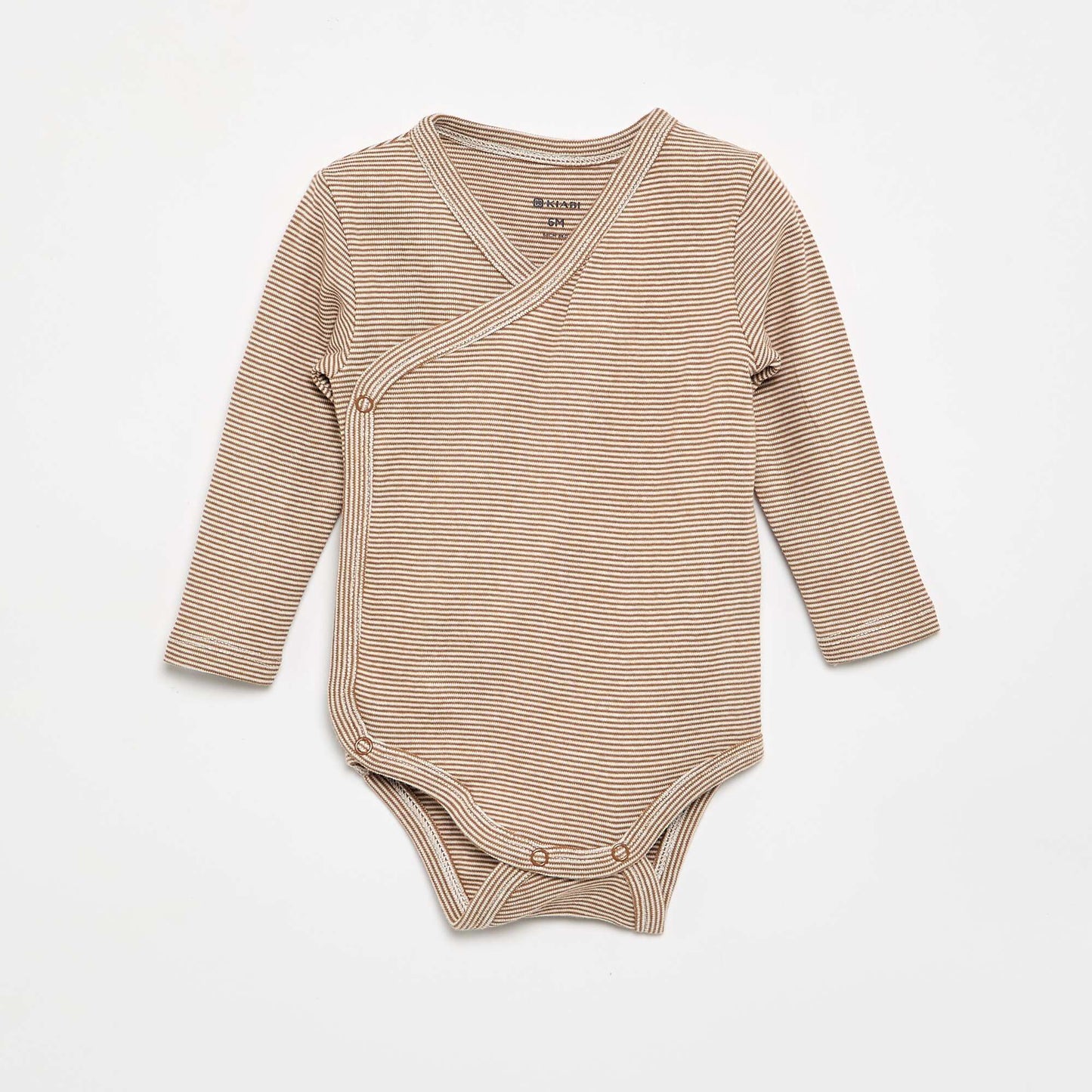 Pack of 5 Printed Cotton Bodysuits BROWN