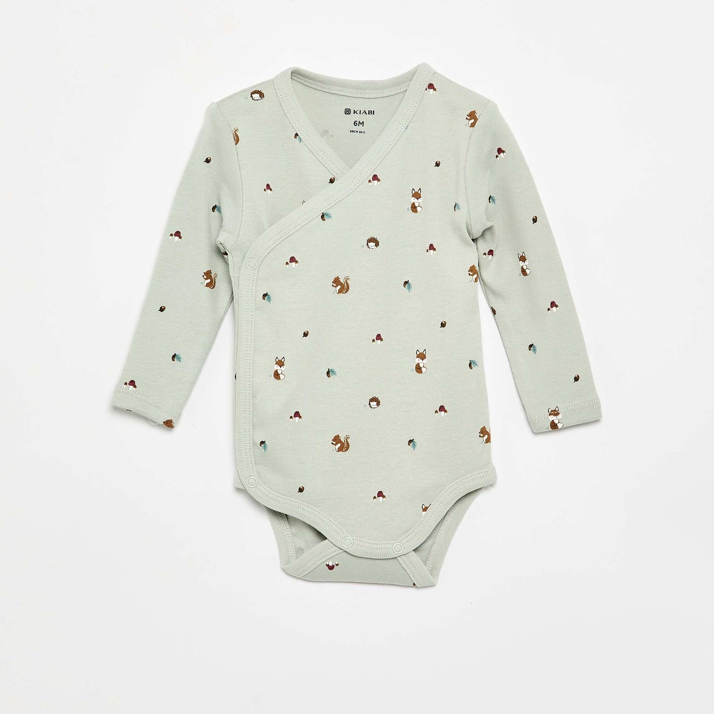 Pack of 5 Printed Cotton Bodysuits BLUE