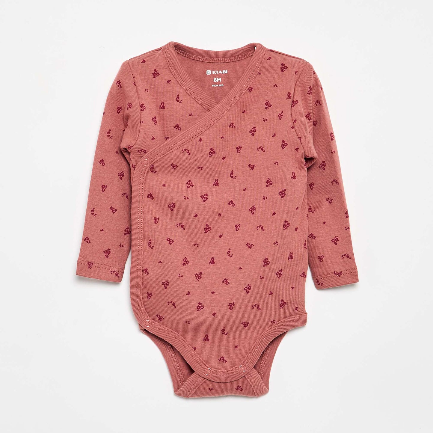 Pack of 5 Printed Cotton Bodysuits PINK