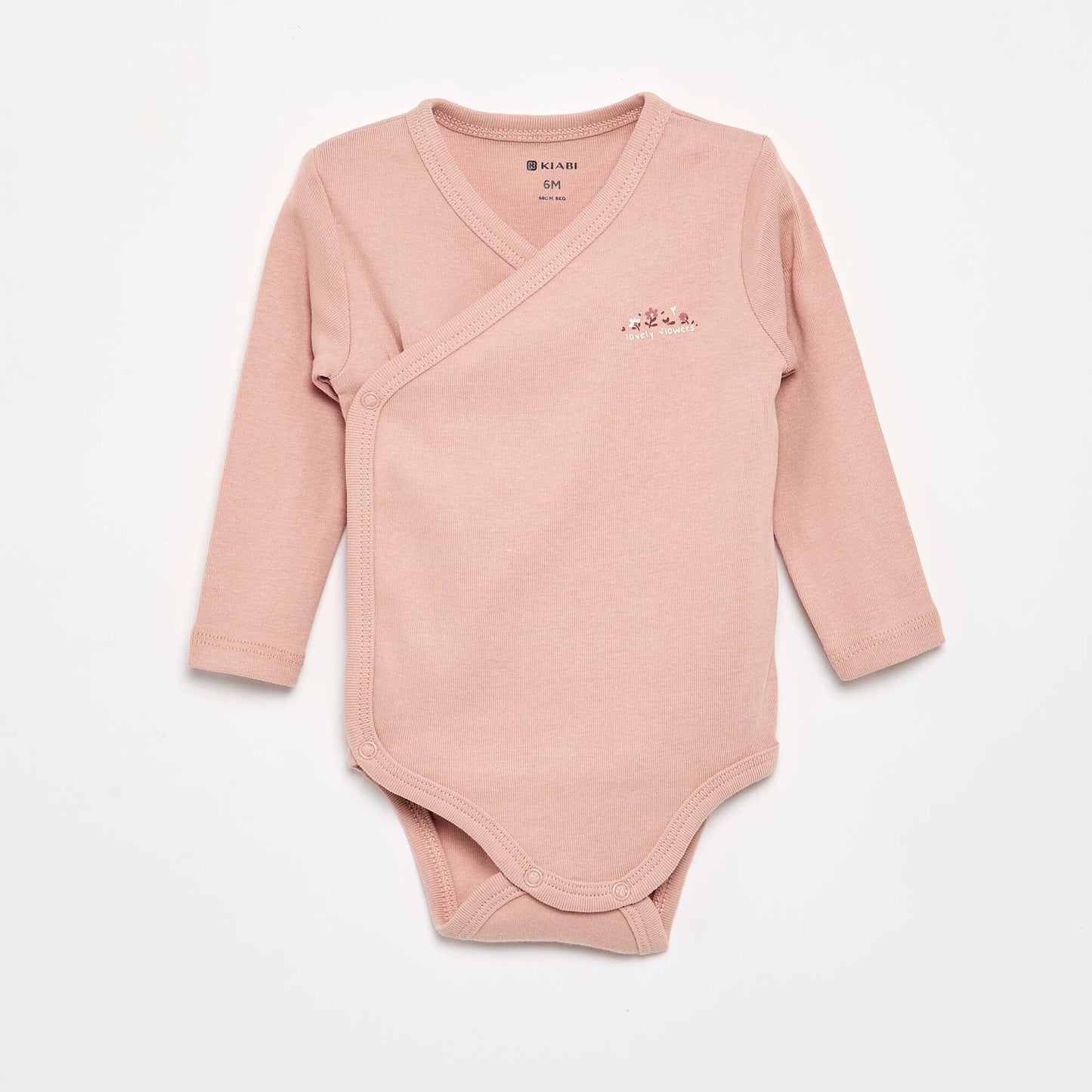 Pack of 5 Printed Cotton Bodysuits PINK