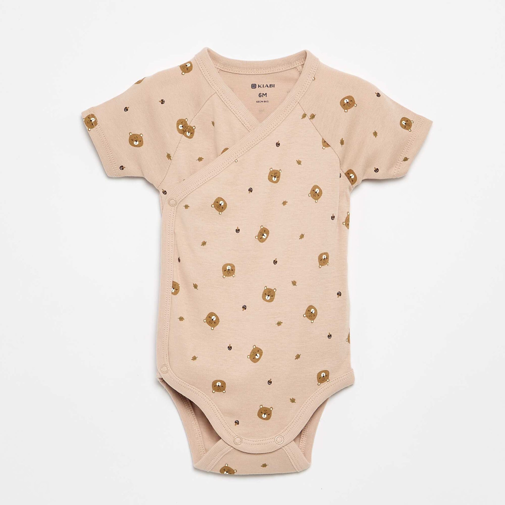 Set of 3 adjustable bodysuits BROWN