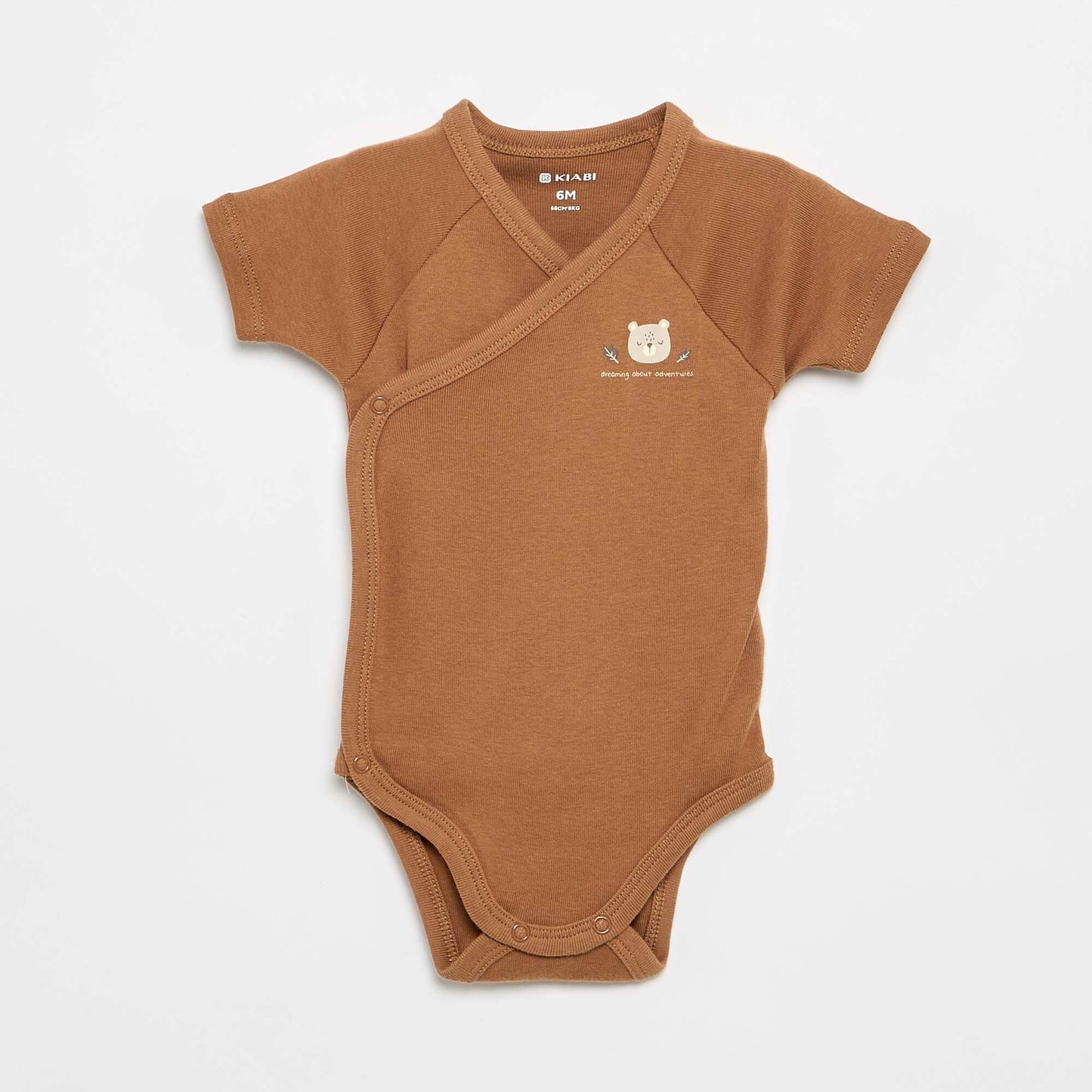 Set of 3 adjustable bodysuits BROWN
