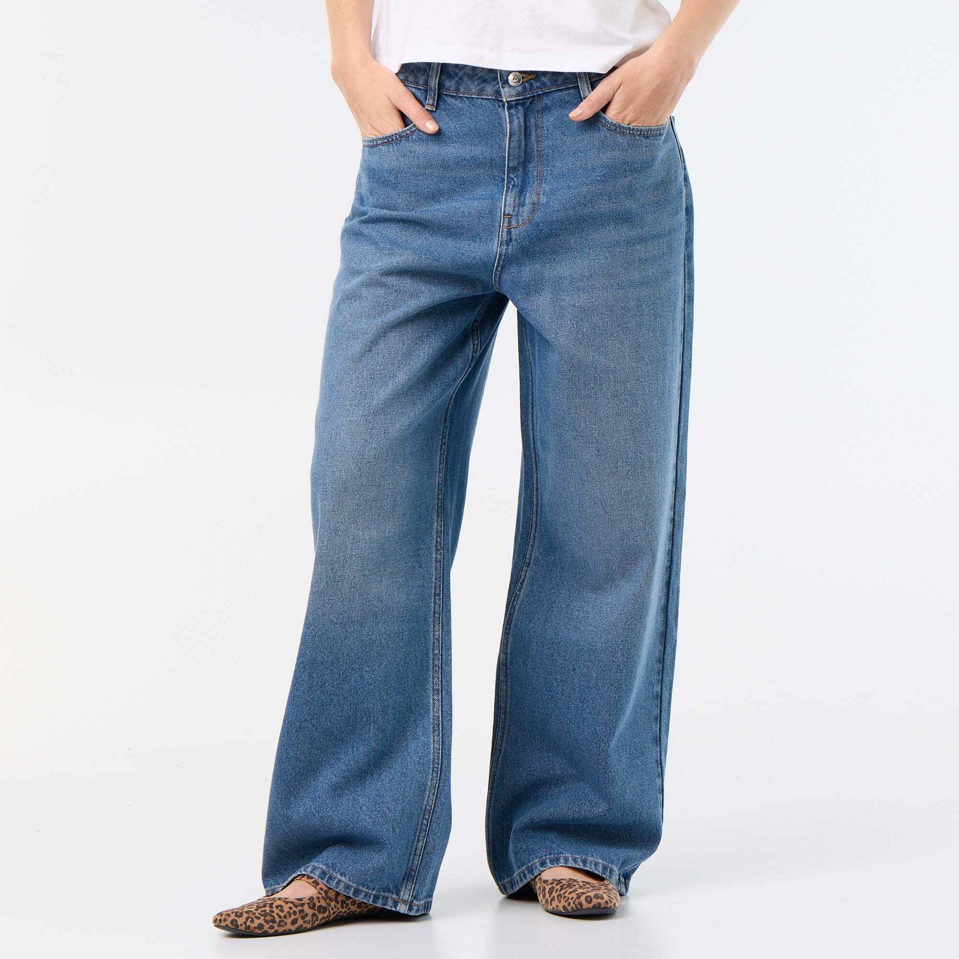 Baggy Denim Pants BLUE