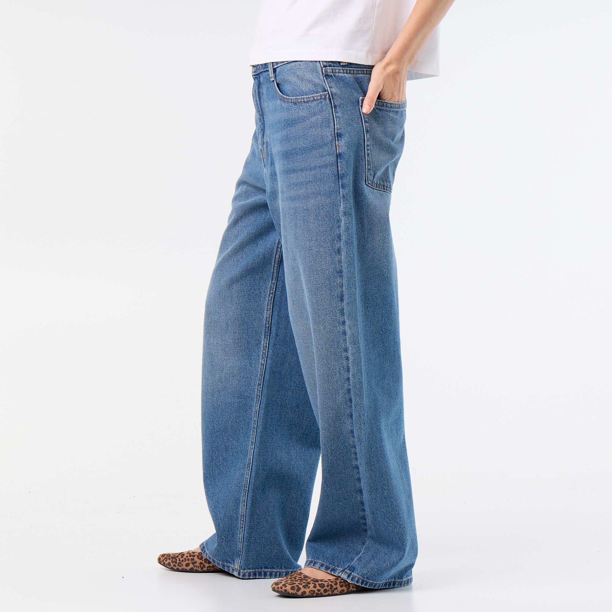 Baggy Denim Pants BLUE