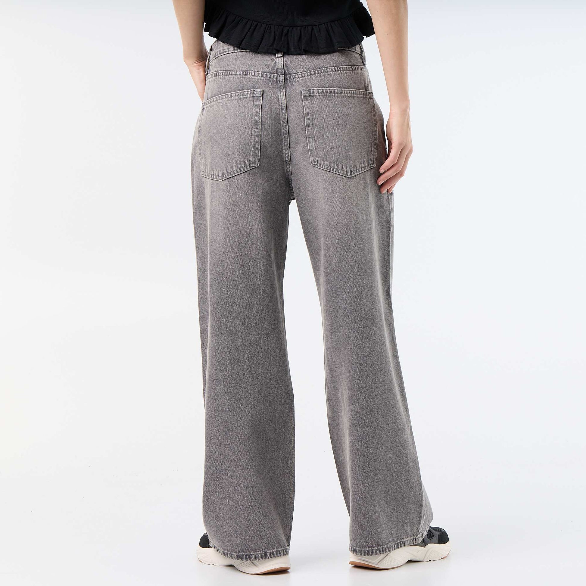 Baggy Denim Pants GREY