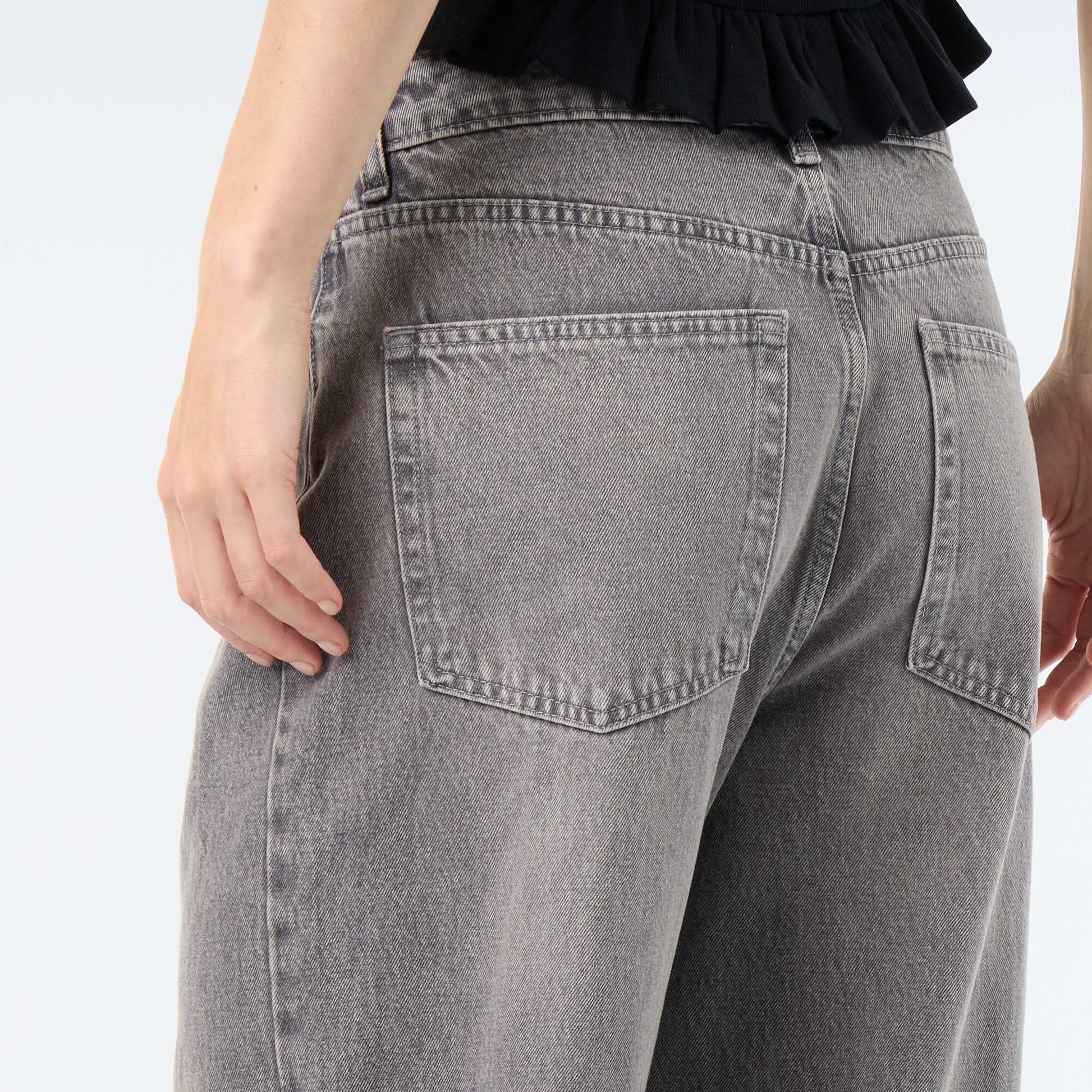 Baggy Denim Pants GREY