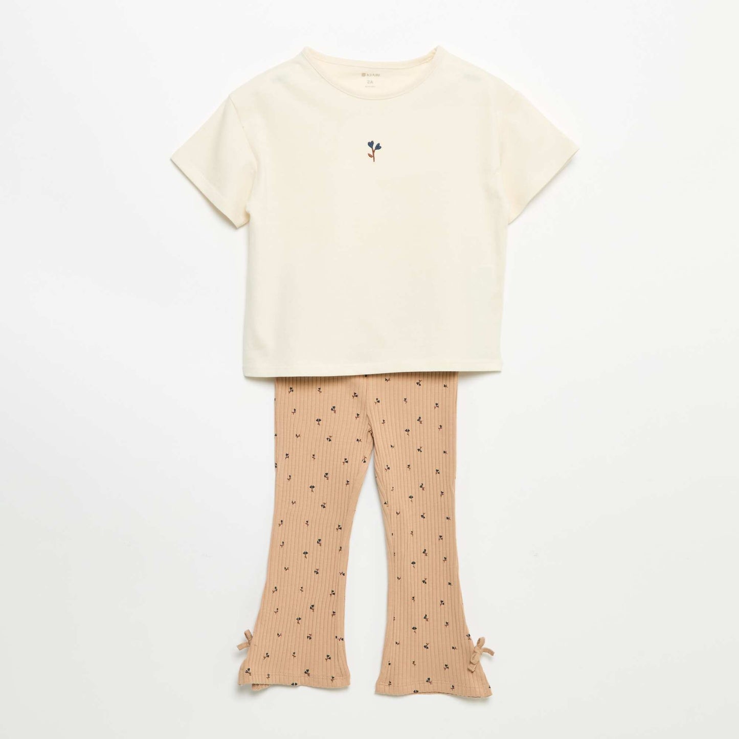 2-piece T-shirt and Leggings Set BLUE
