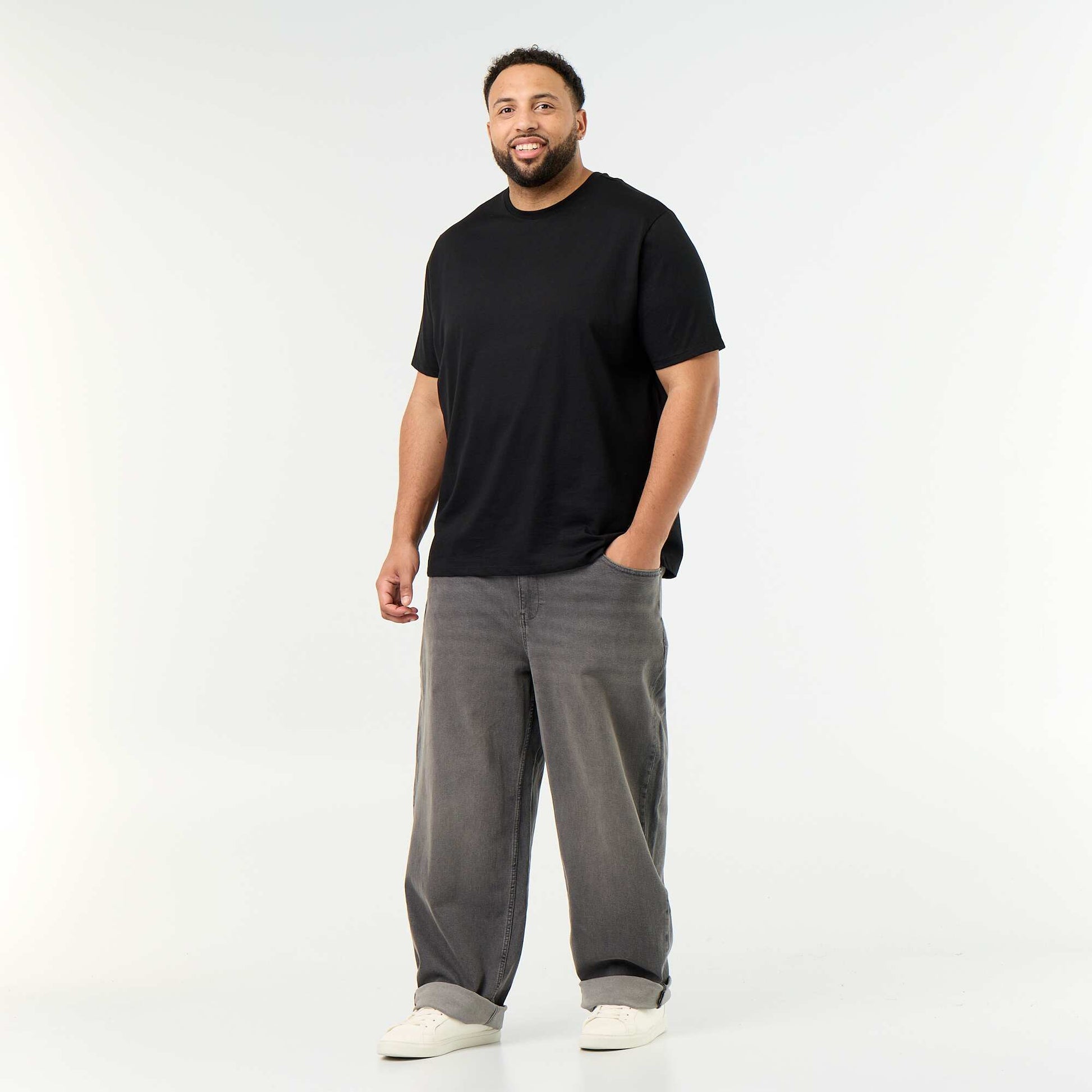 Plus Size Relaxed Fit Jeans GREY
