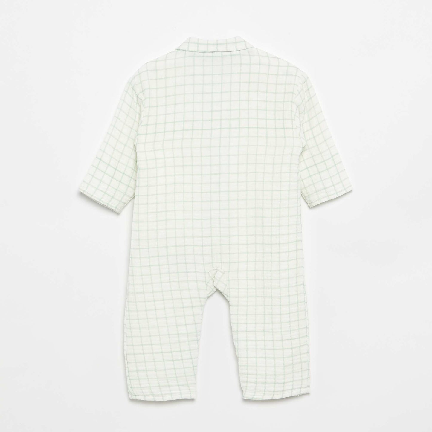 Checked sleepsuit GREEN