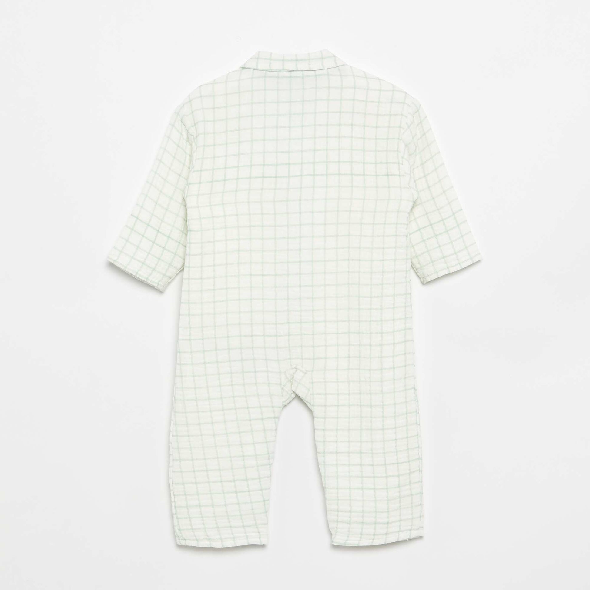 Checked sleepsuit GREEN
