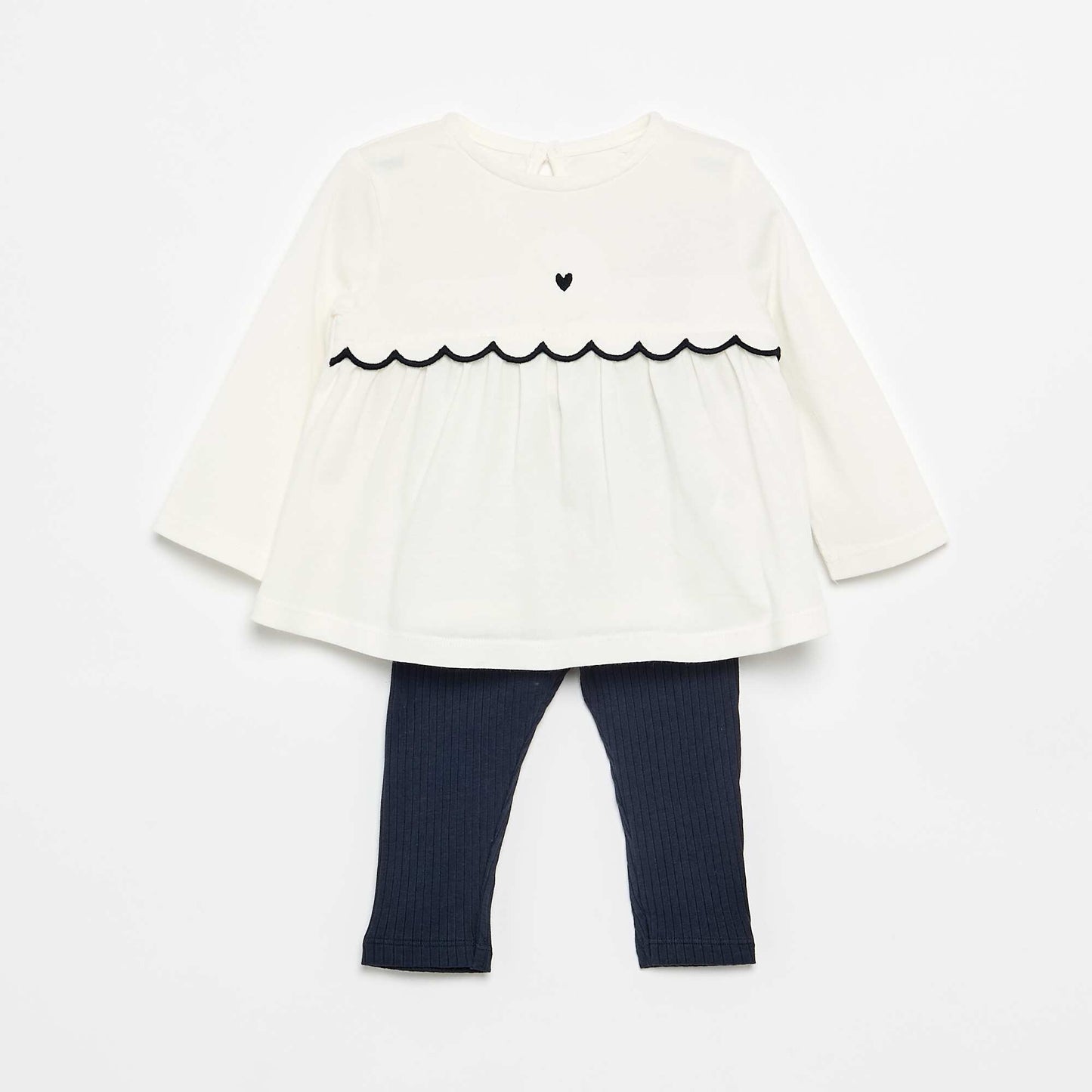 T-shirt and Leggings Set BLACK