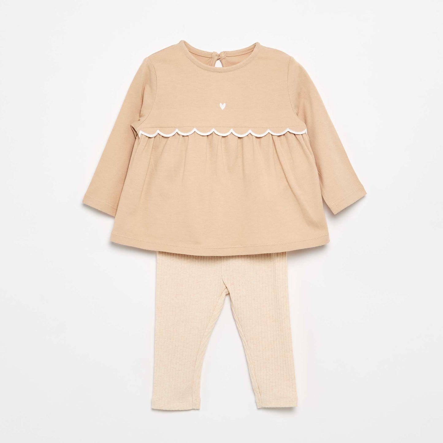 T-shirt and Leggings Set BEIGE