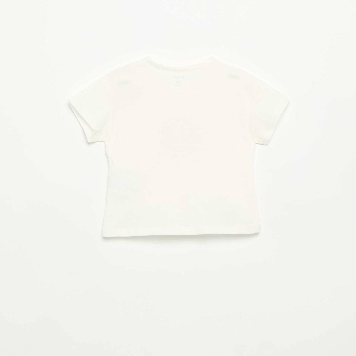 Short-sleeved T-shirt with Stitched Heart WHITE