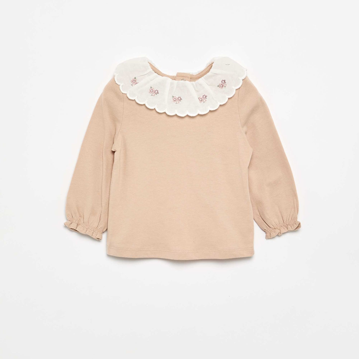 Peter Pan Collar T-shirt BEIGE