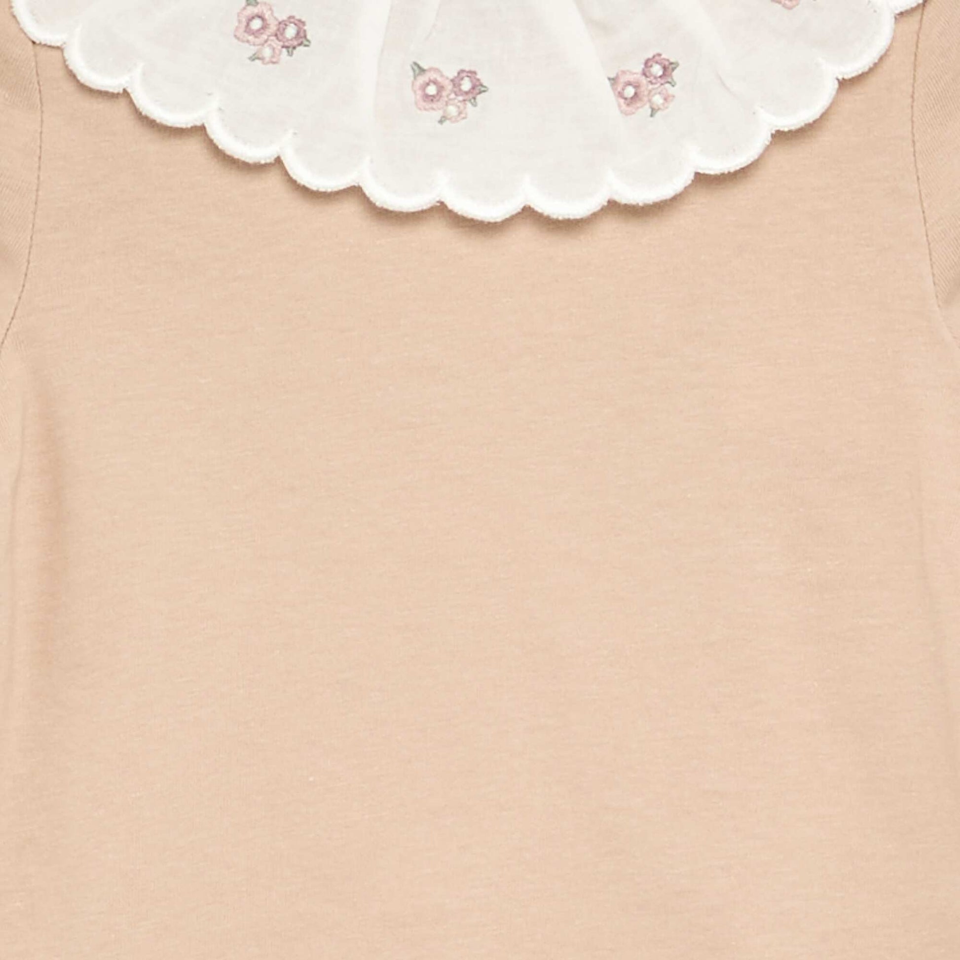 Peter Pan Collar T-shirt BEIGE