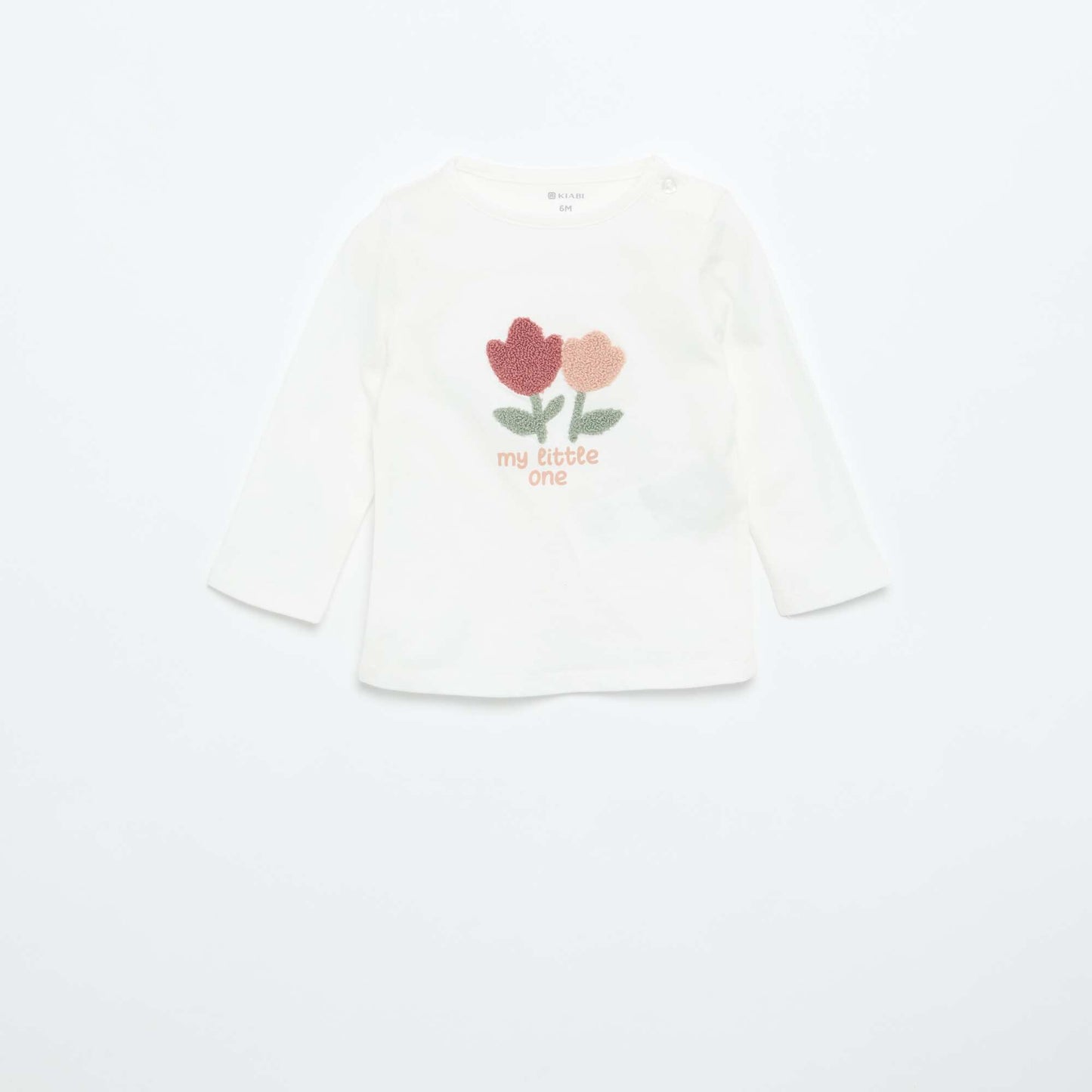 Long-sleeved jersey T-shirt WHITE