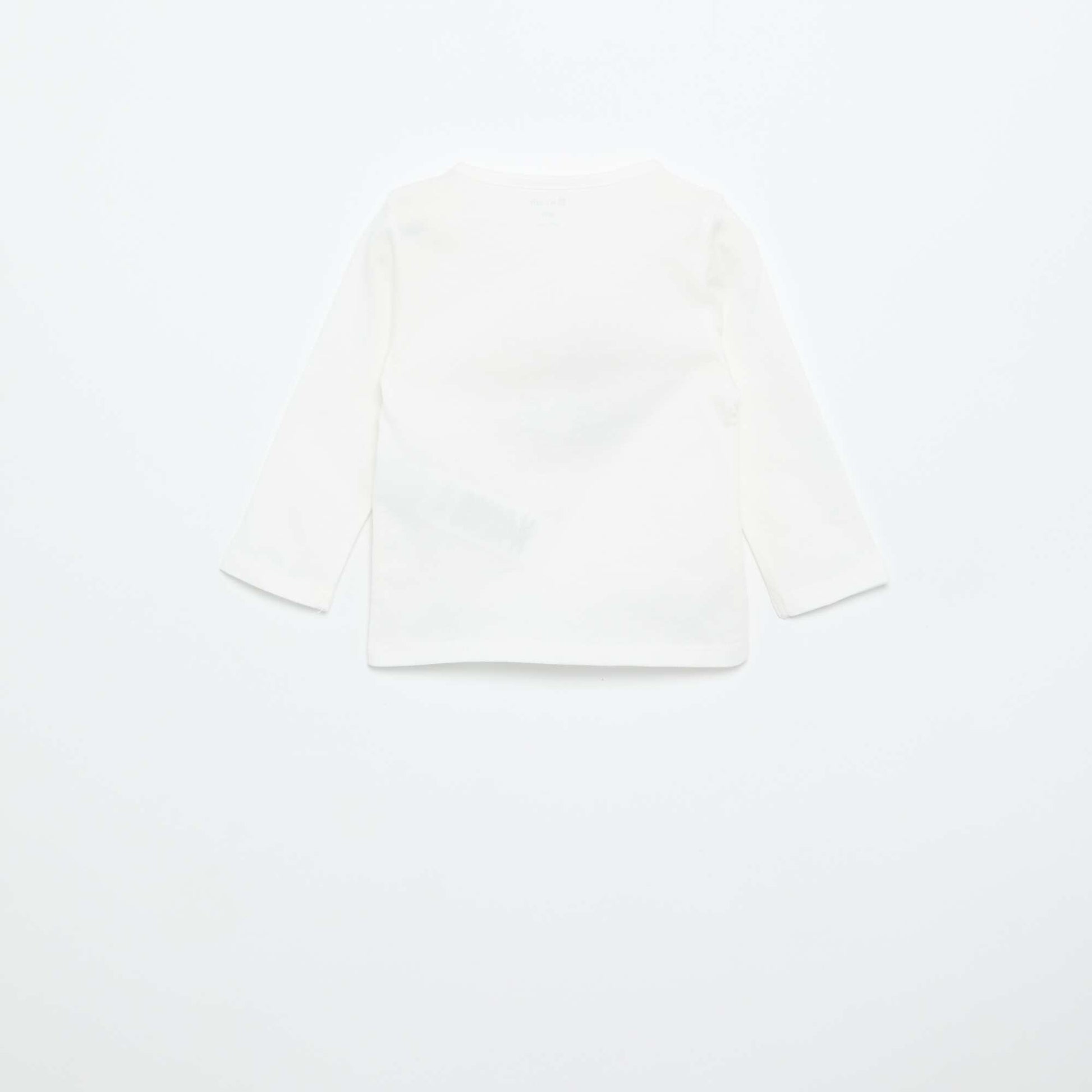 Long-sleeved jersey T-shirt WHITE
