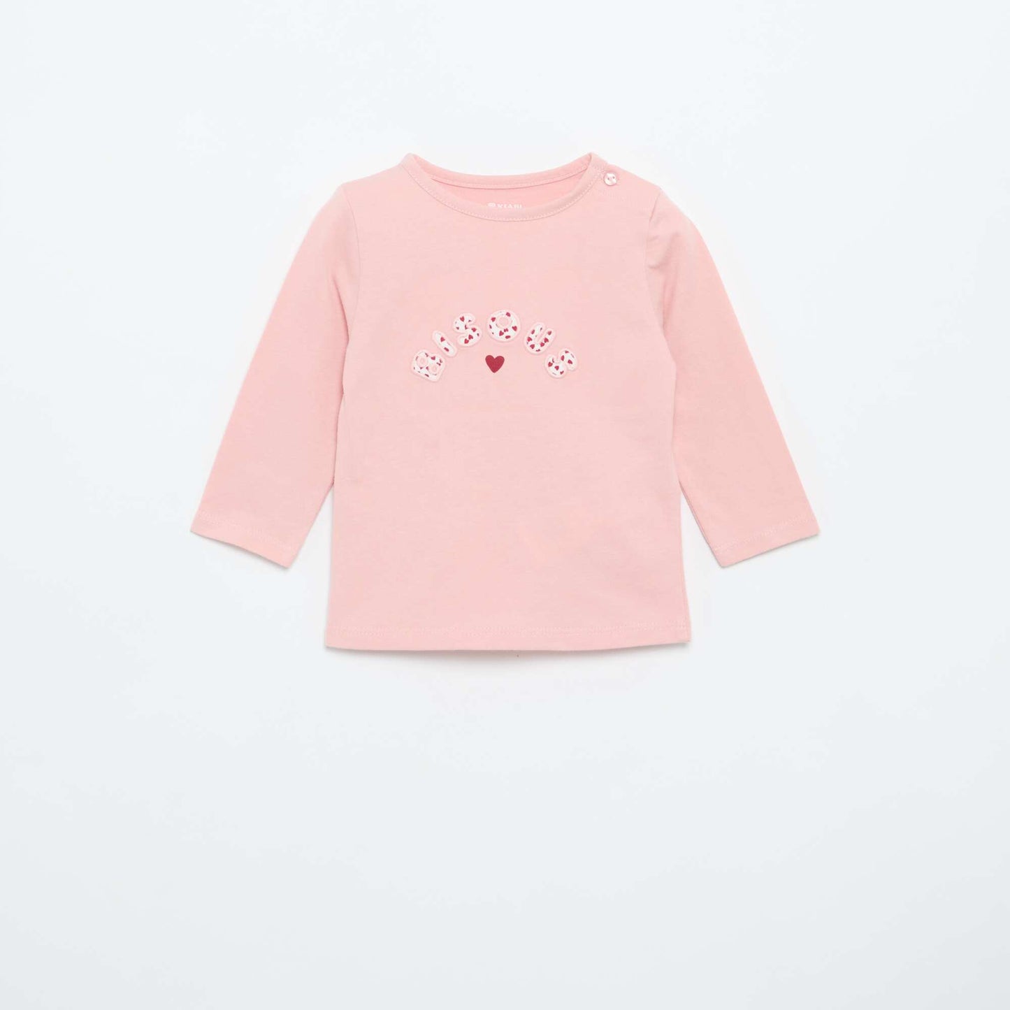 Long-sleeved jersey T-shirt PINK