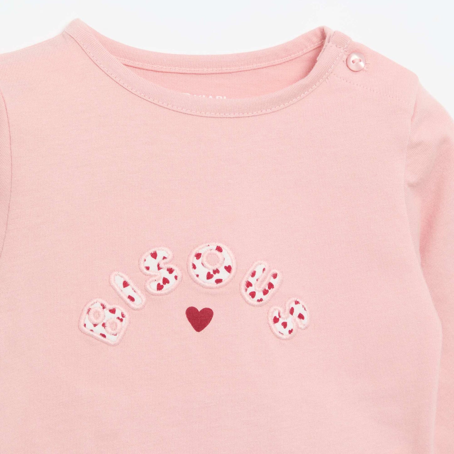Long-sleeved jersey T-shirt PINK