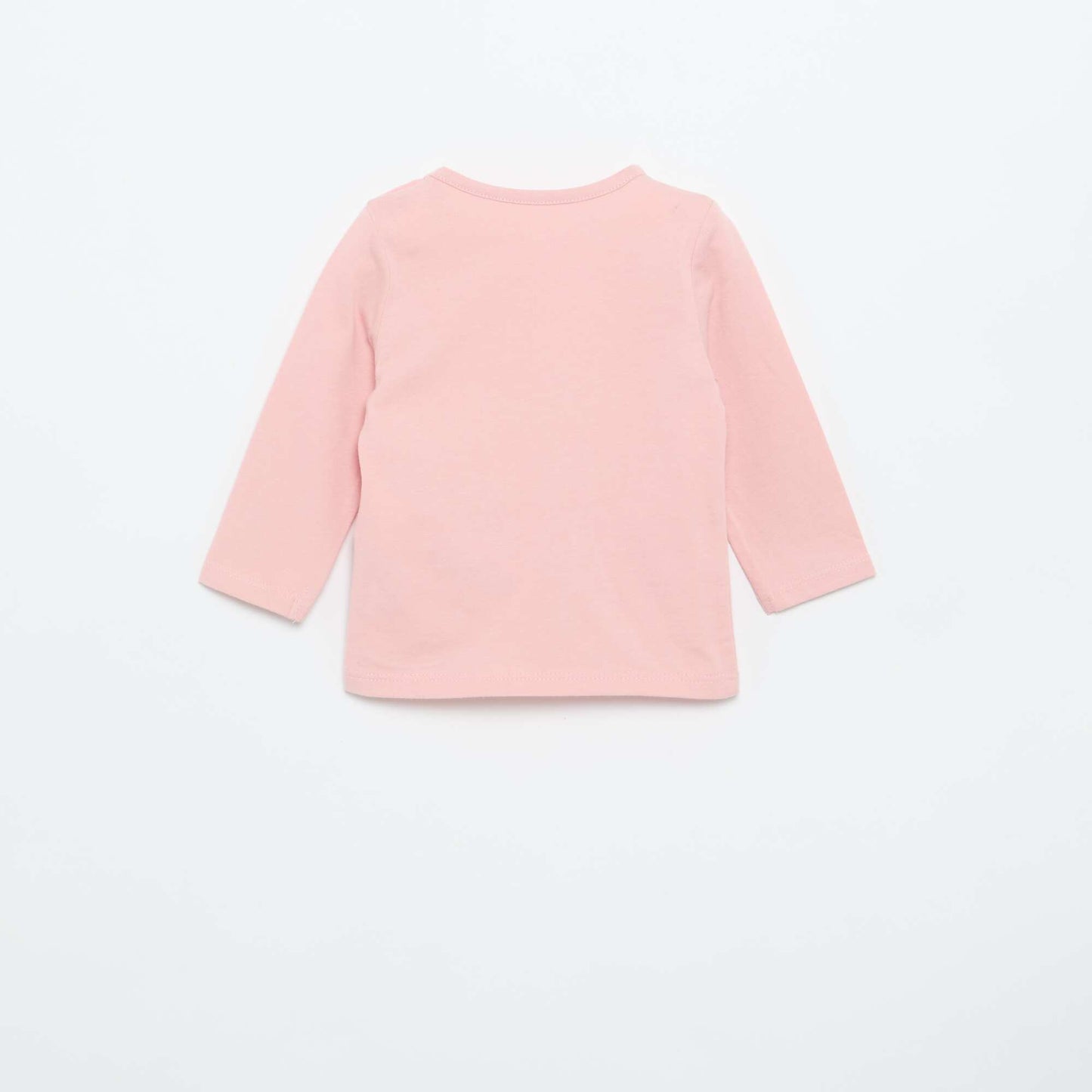 Long-sleeved jersey T-shirt PINK