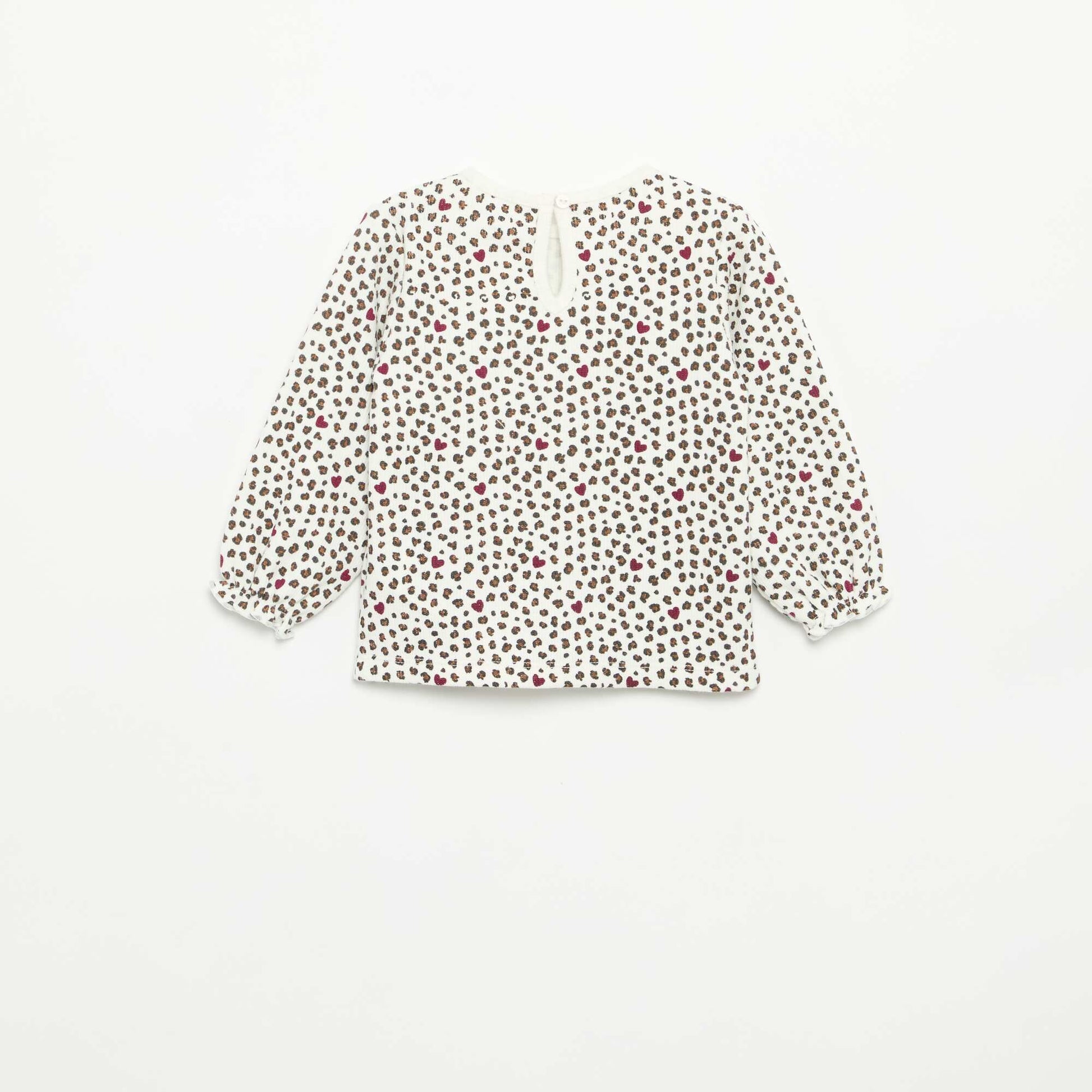 2-piece set - Long-sleeved T-shirt + leggings WHITE