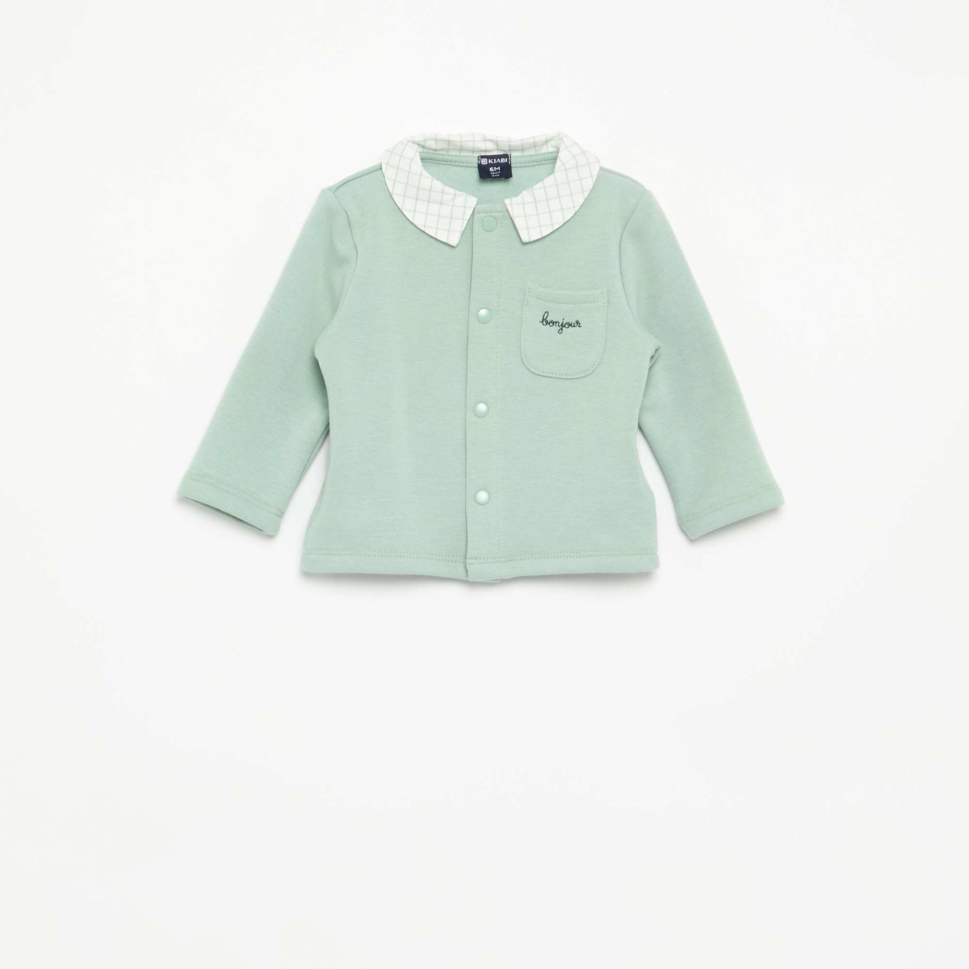 2-piece Velour-Look Baby Pajamas GREEN