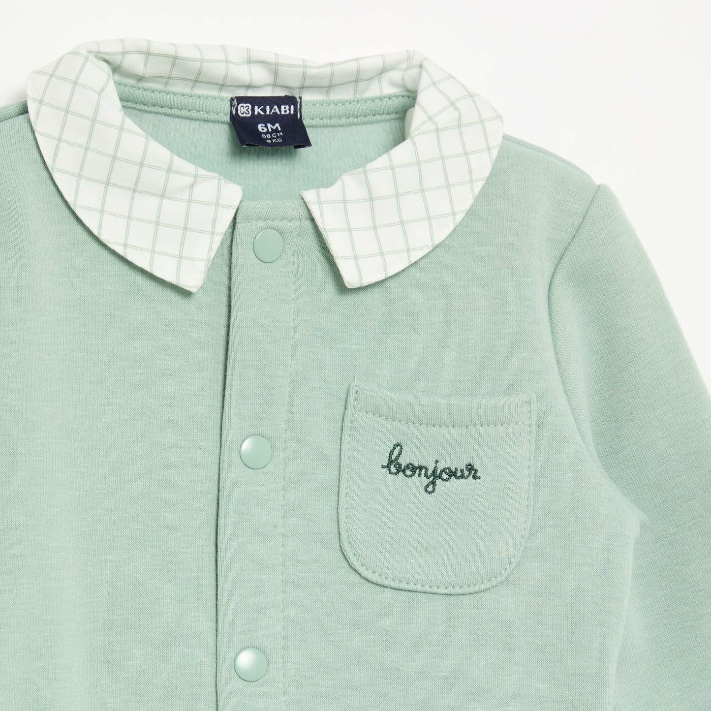 2-piece Velour-Look Baby Pajamas GREEN