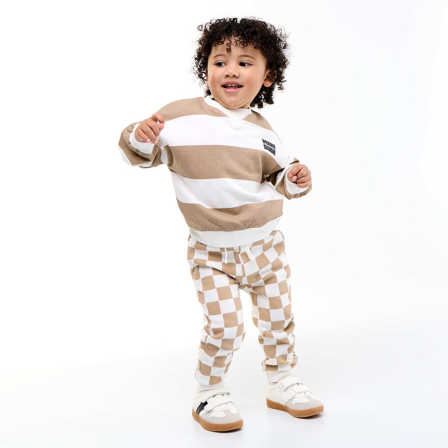 Patterned jogging bottoms GREEN
