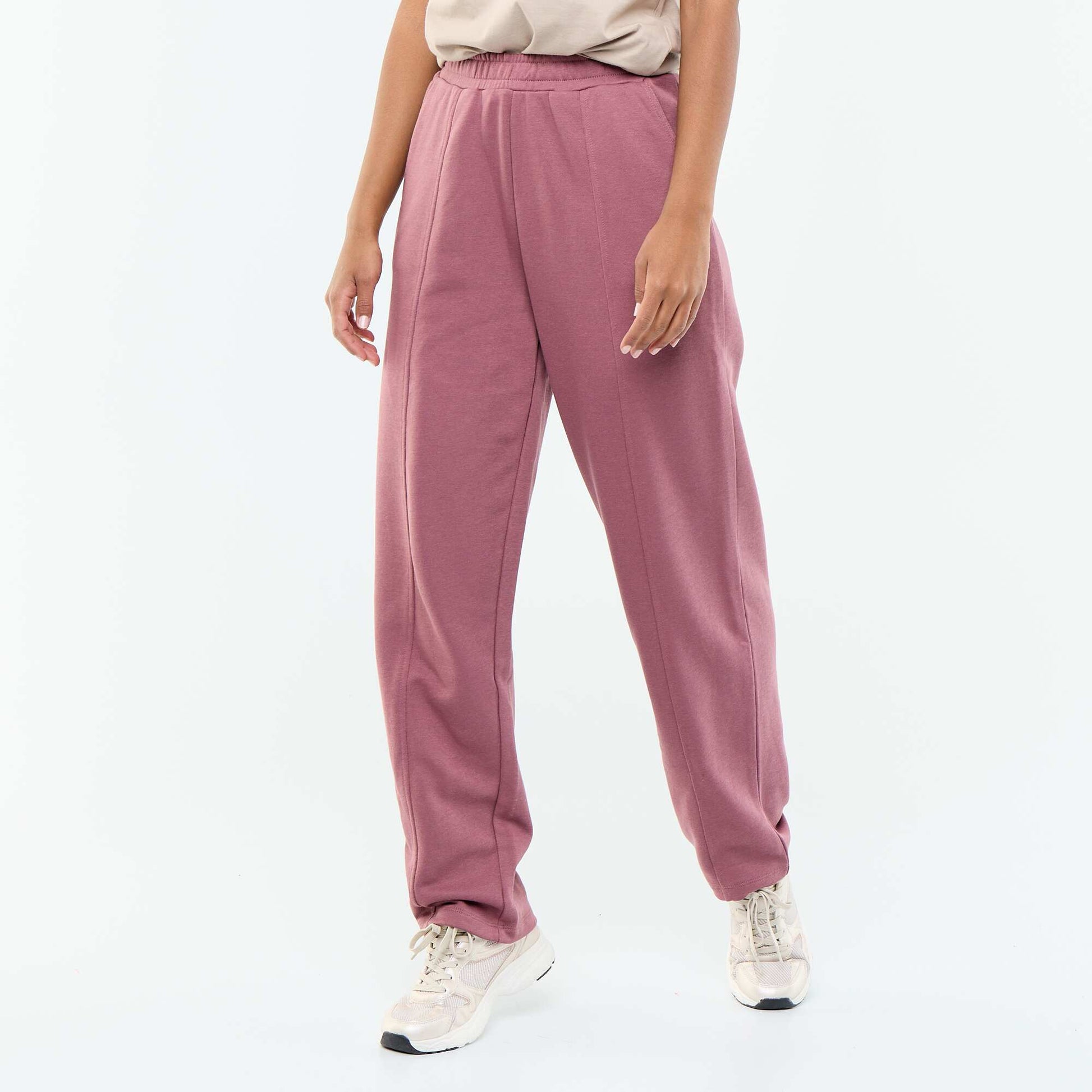 Heavy knit joggers PINK