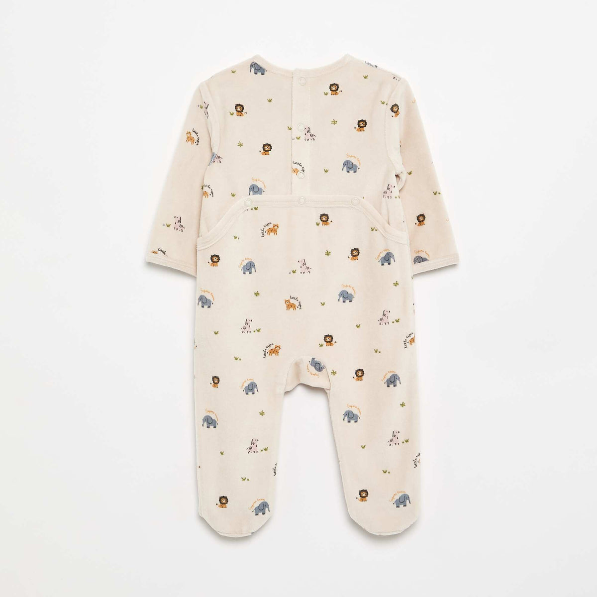 Velour Sleepsuit BEIGE